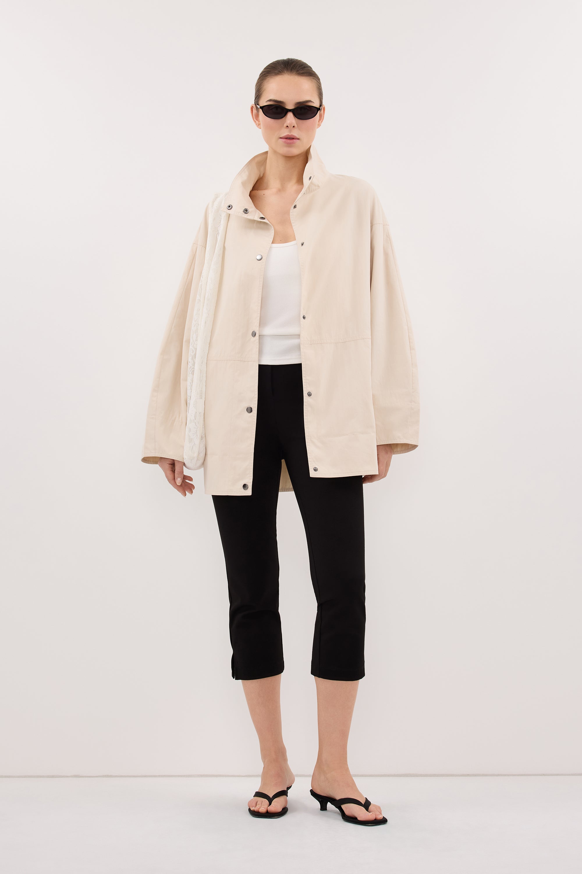 MARIS OYSTER MID LENGTH JACKET