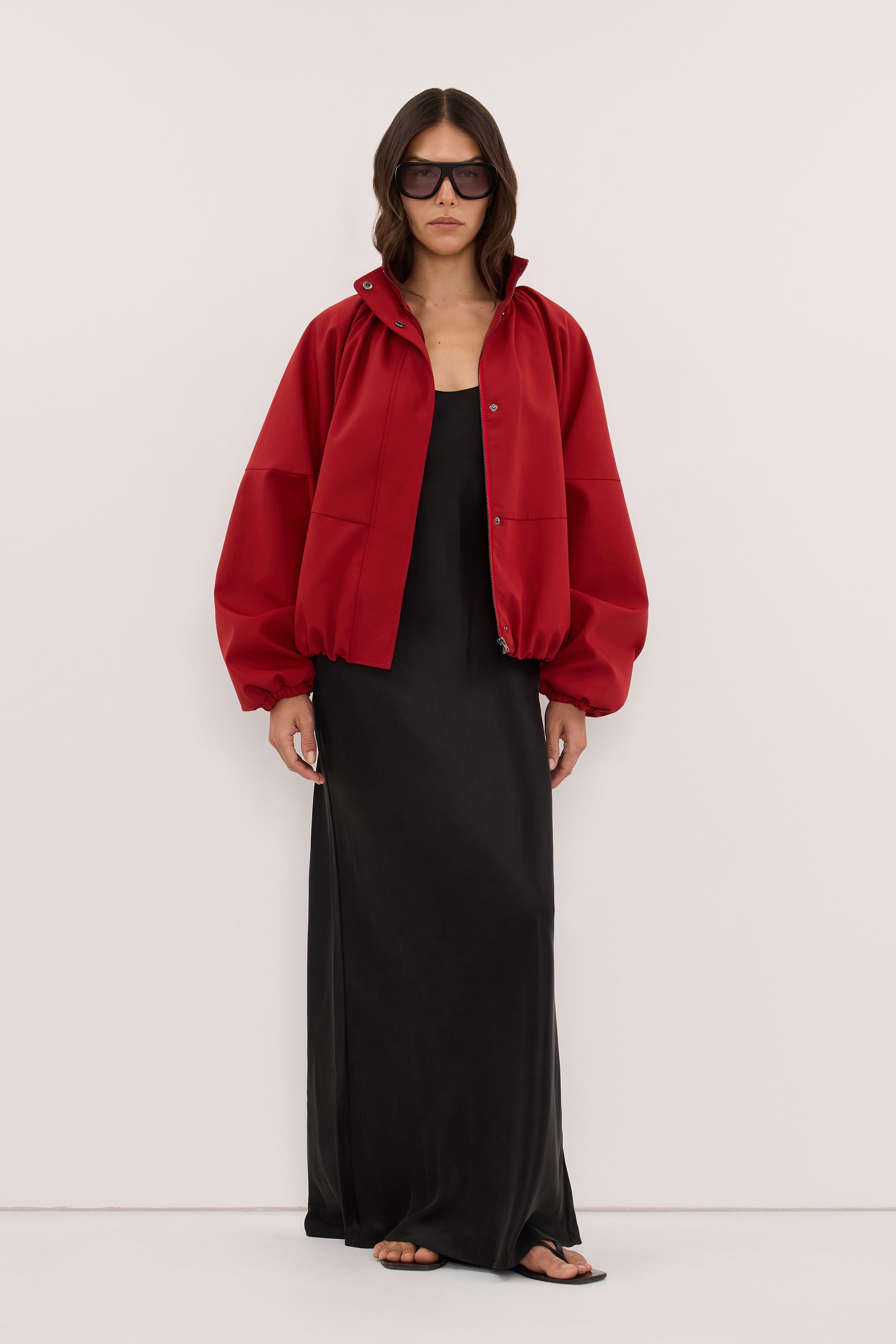 DINA DARK RED TRACK JACKET