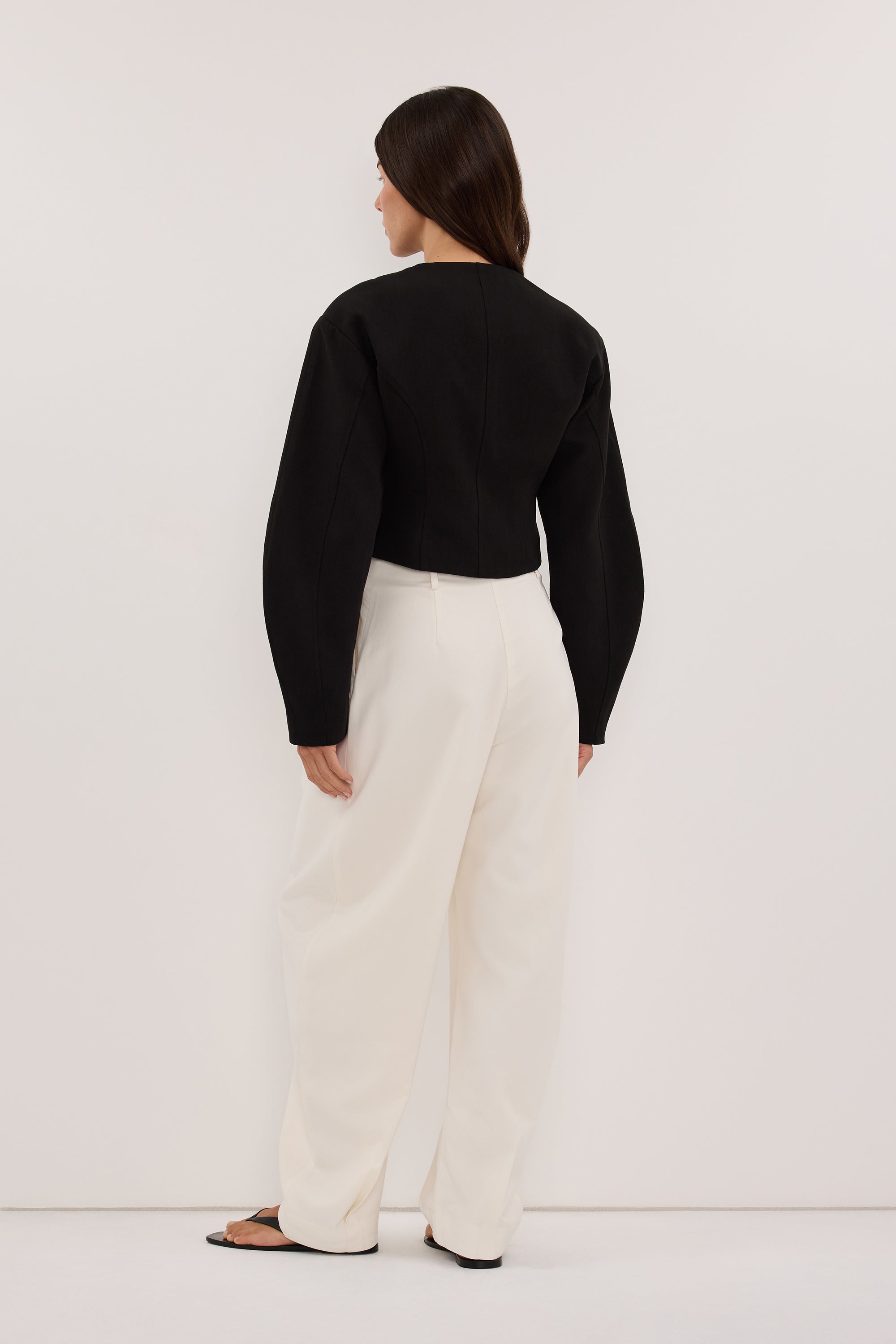 ROSALIE BLACK CROPPED JACKET