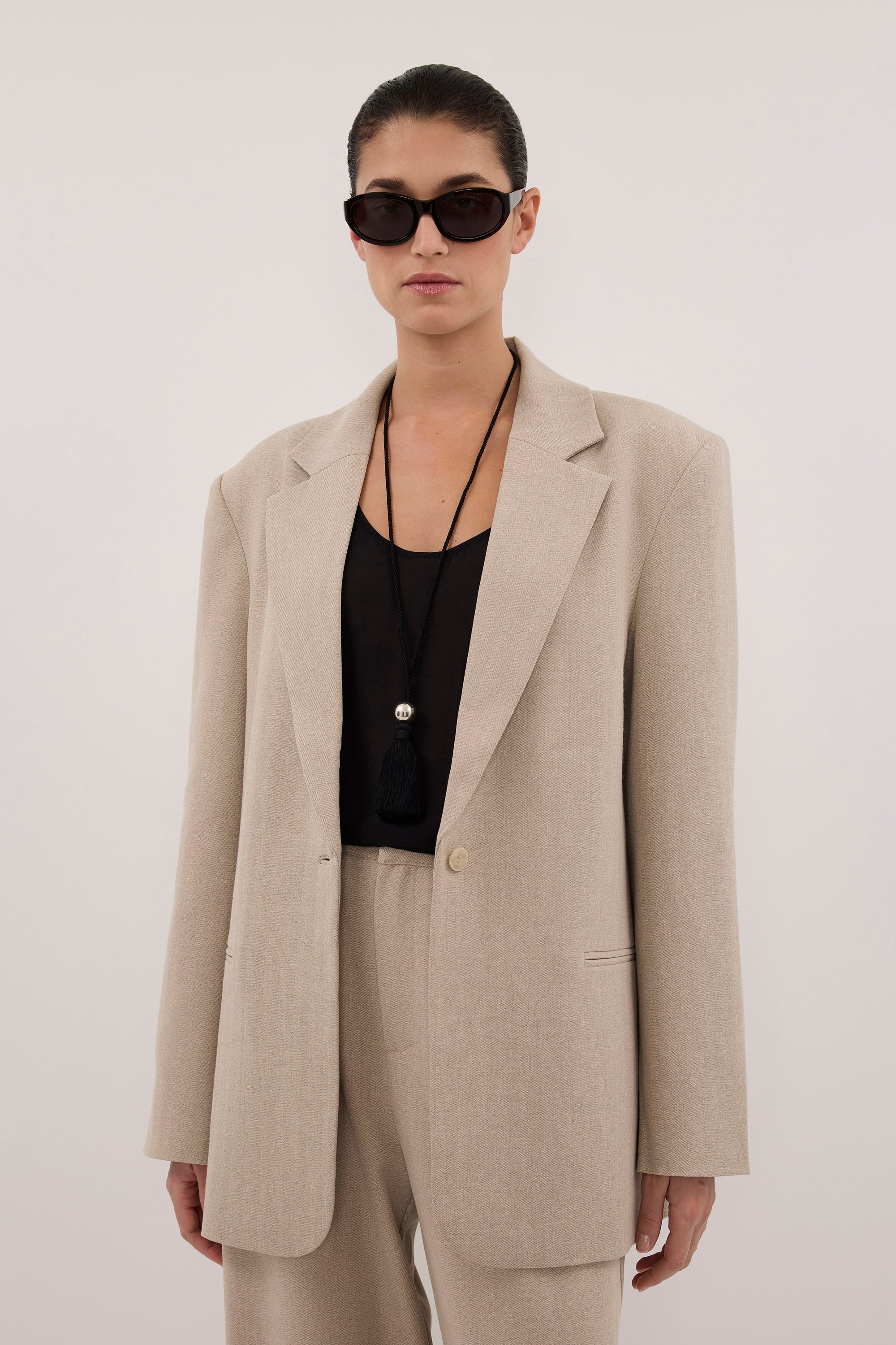 TRINITY OAT OVERSIZED BLAZER