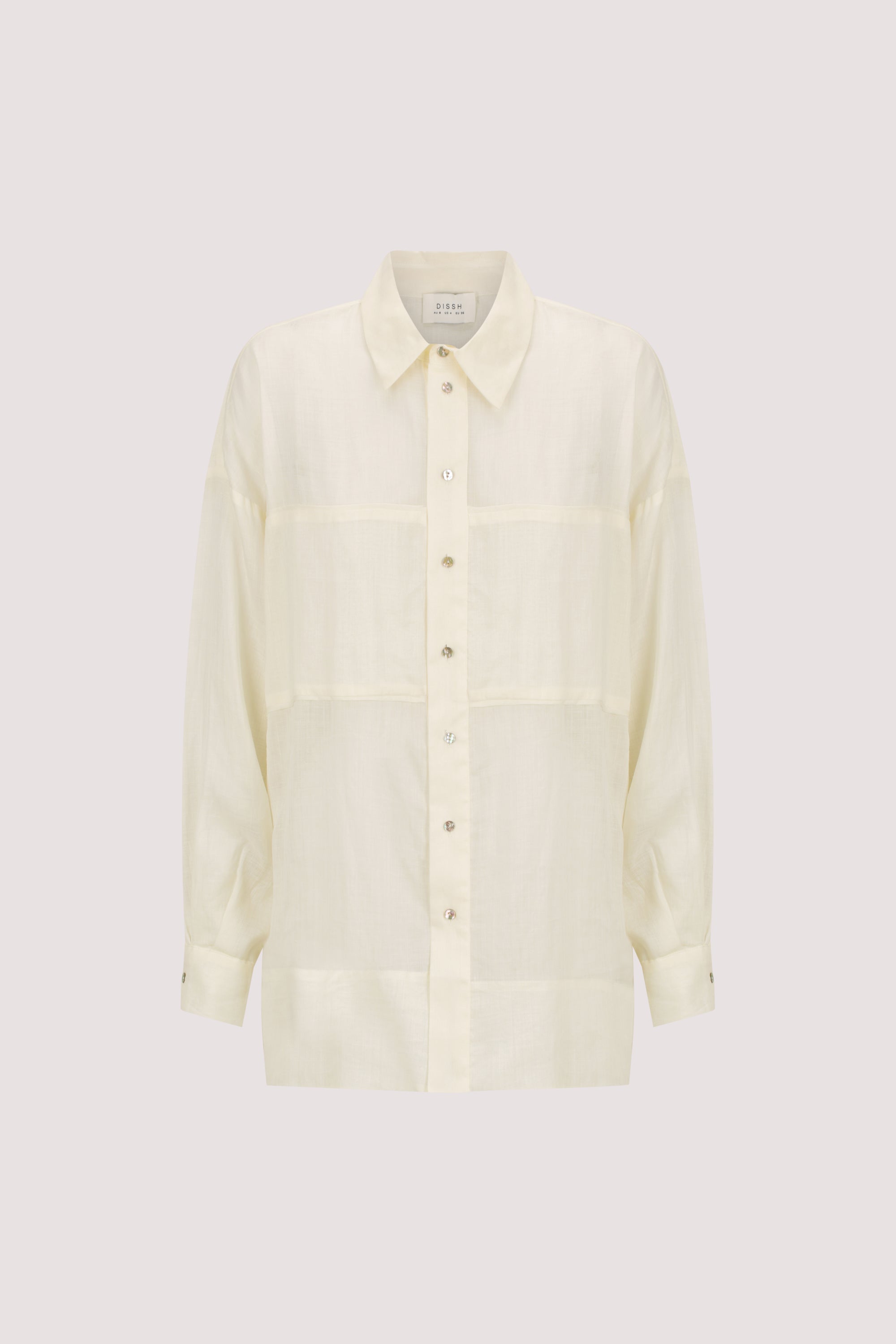 KAI STRAW OVERSIZED RAMIE LONG SLEEVE SHIRT