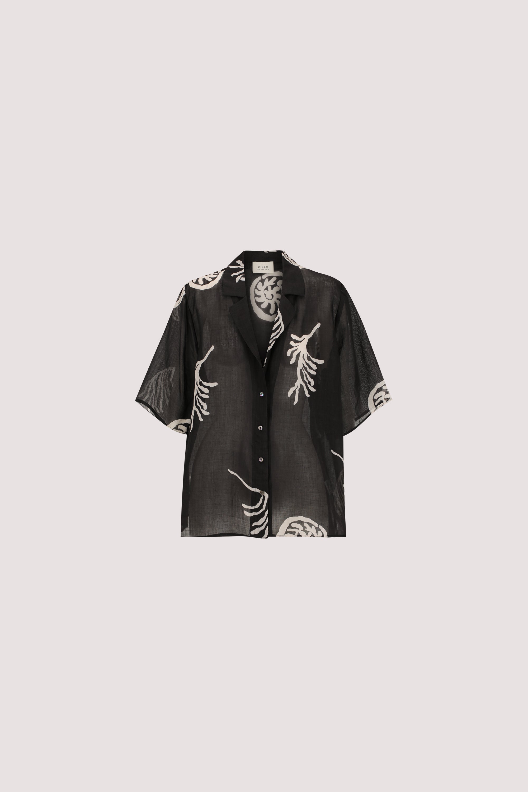 POSITANO BLACK RAMIE SHIRT