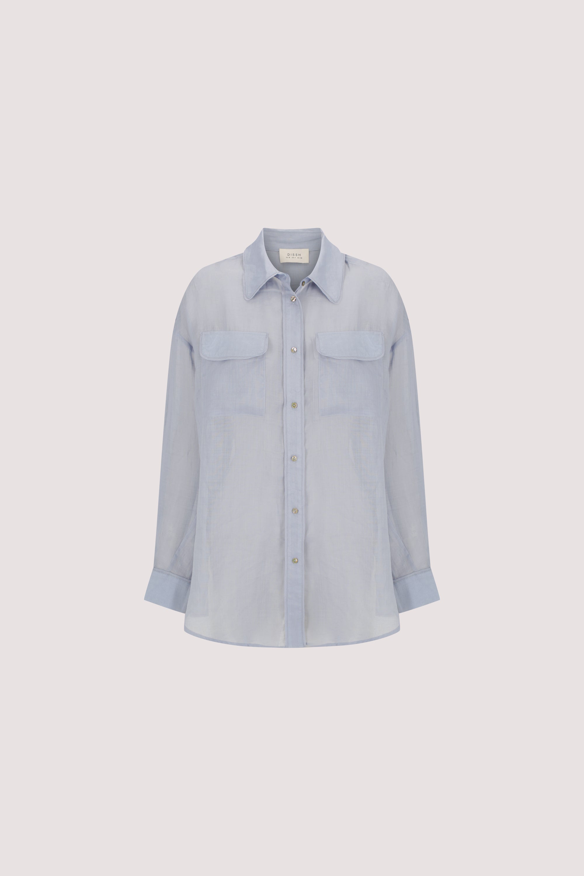 TENLEY DUSTY BLUE RAMIE SHIRT