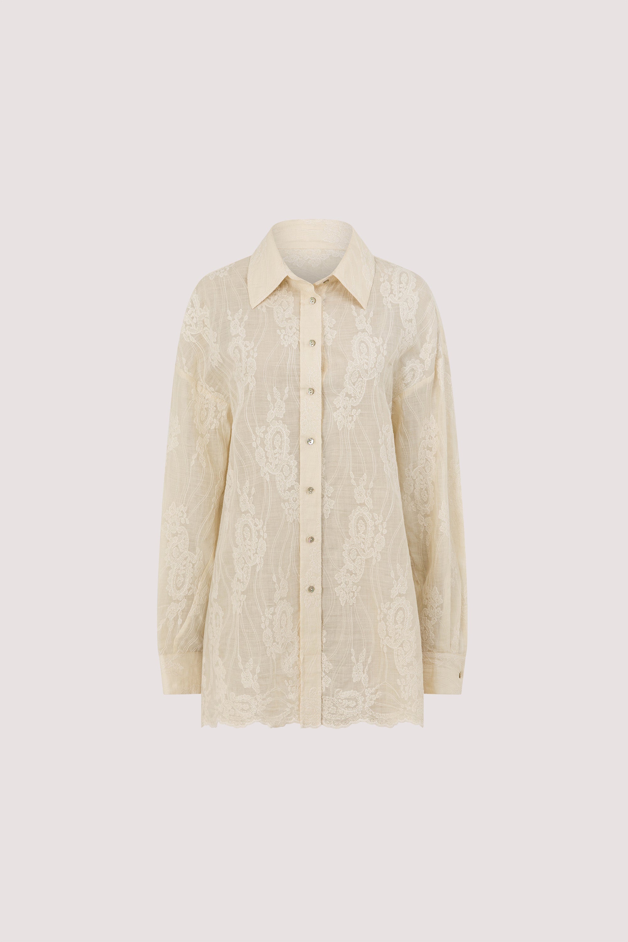 CORDELIA SANDSTONE RAMIE SHIRT – DISSH