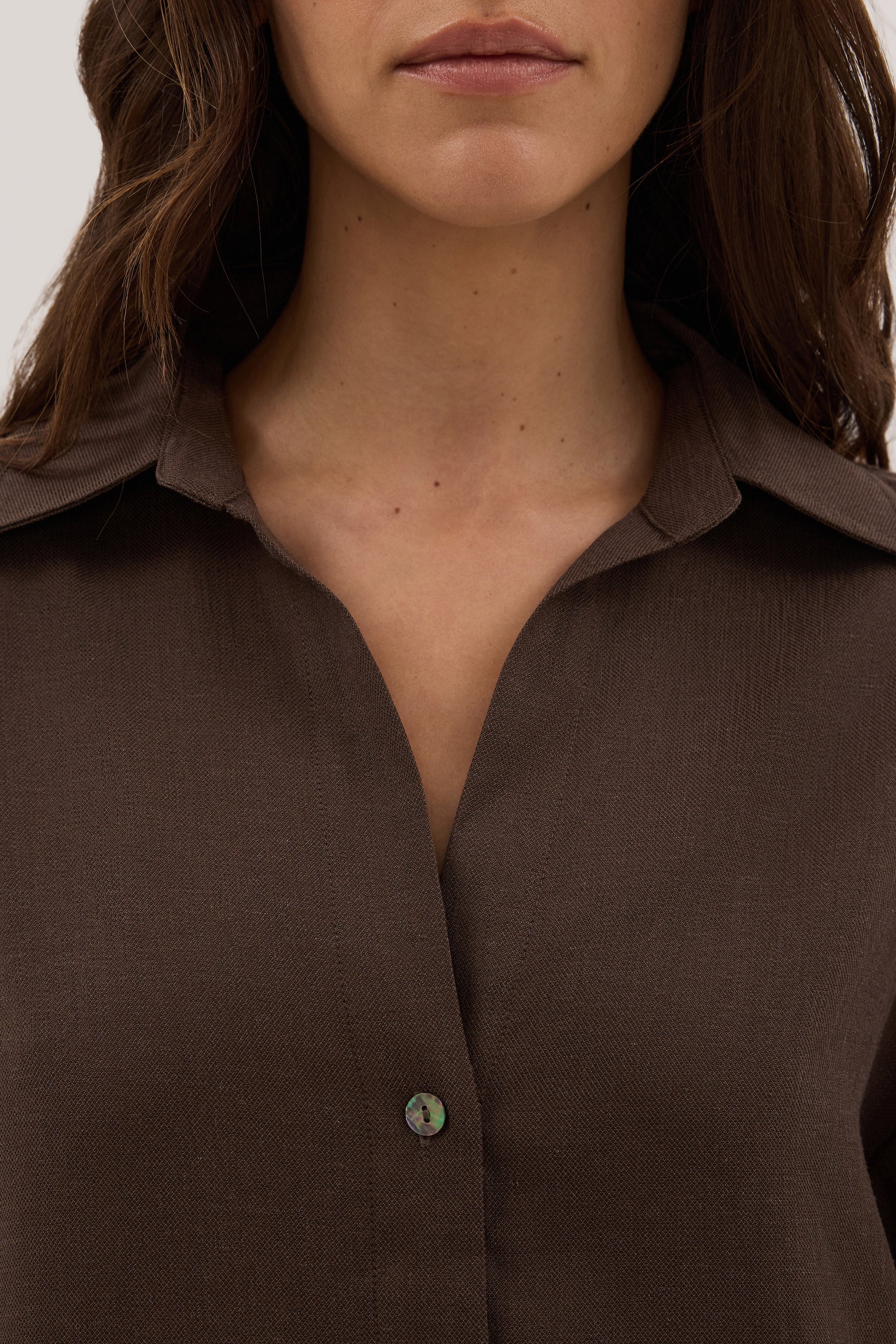 CALIA MILK CHOCOLATE RELAXED SHIRT