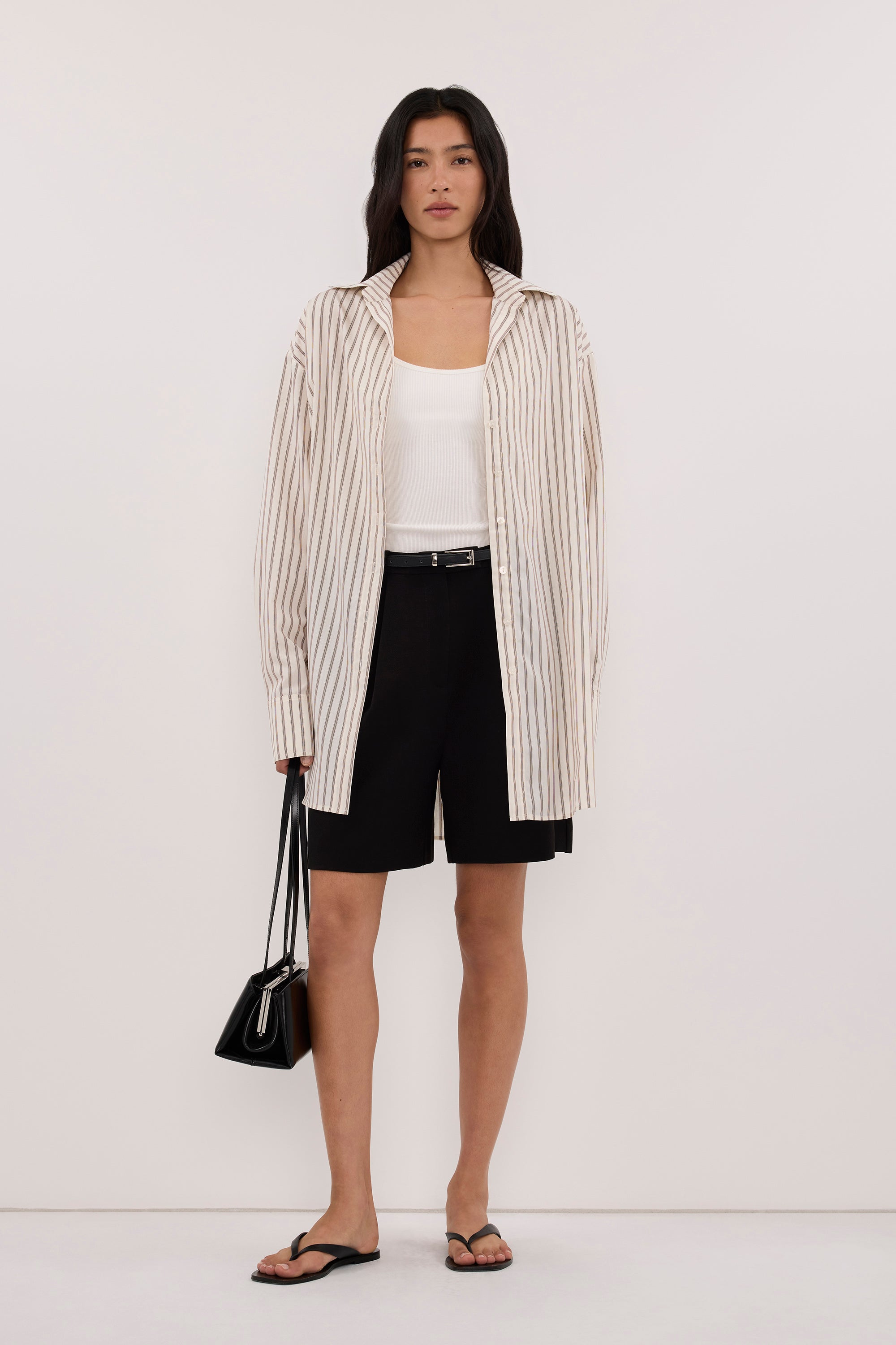 ANDY OFF WHITE SILK BLEND SHIRT