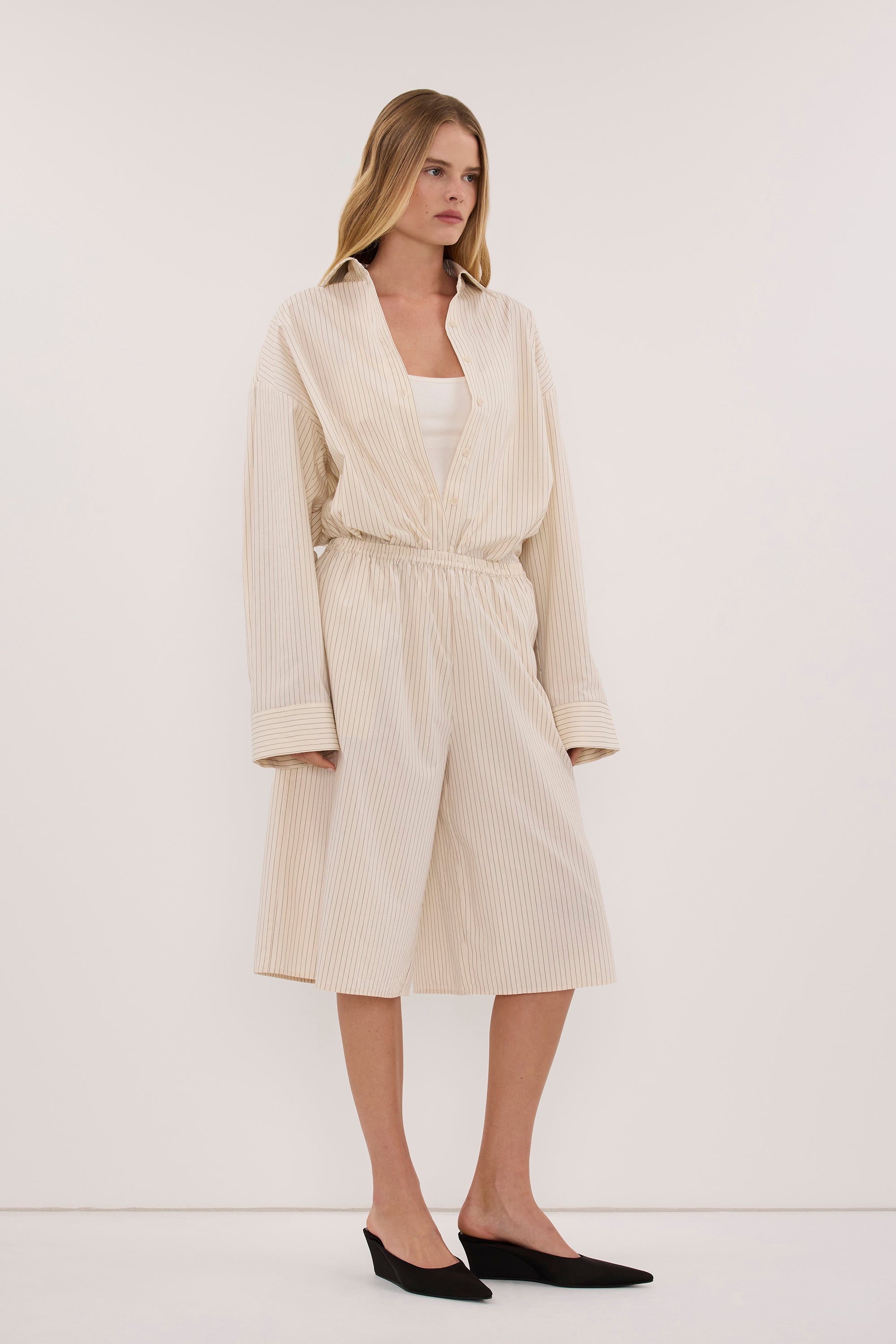 LEIGH CREAM COTTON SHIRT - PRE ORDER