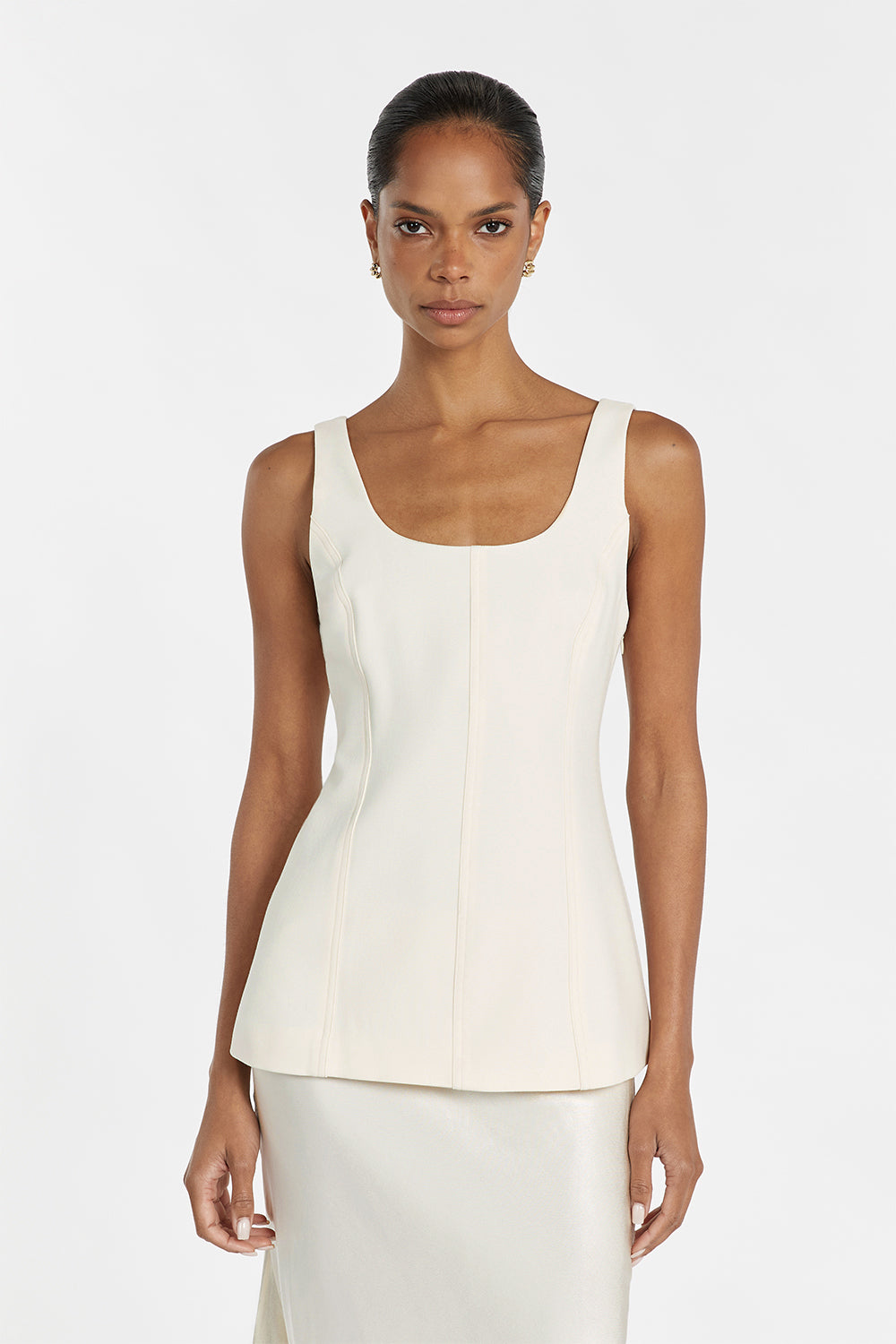 CAREY BUTTER SCOOP NECK TOP