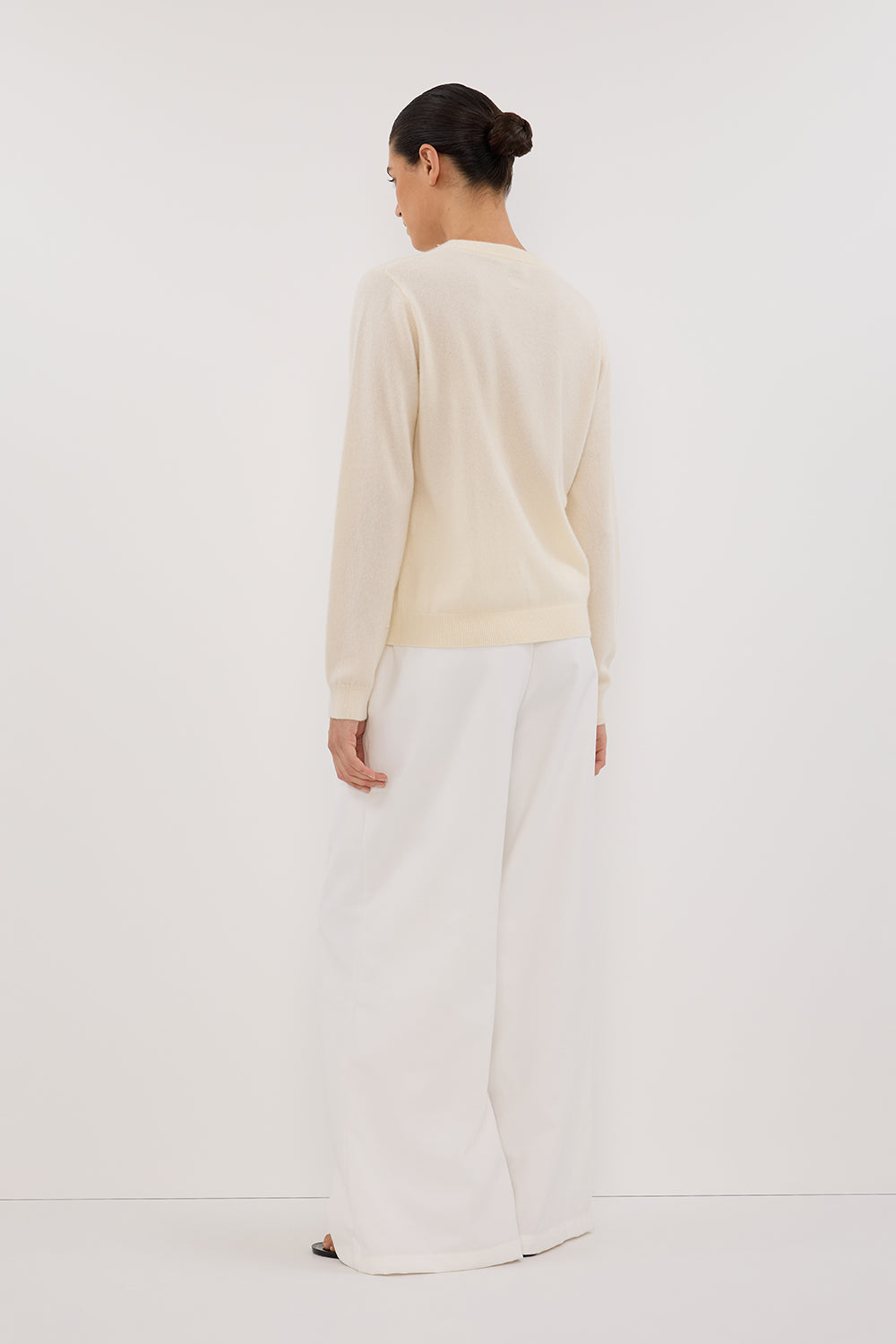 INDY CREAM CASHMERE KNIT JUMPER