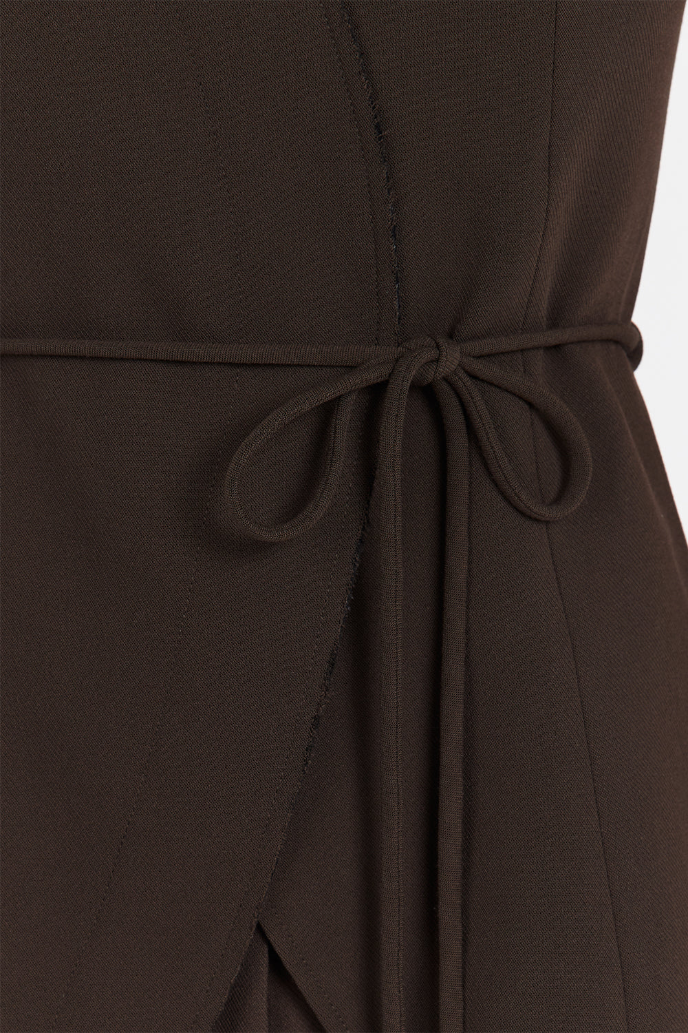 JULIE BITTER CHOC STRAPLESS TOP