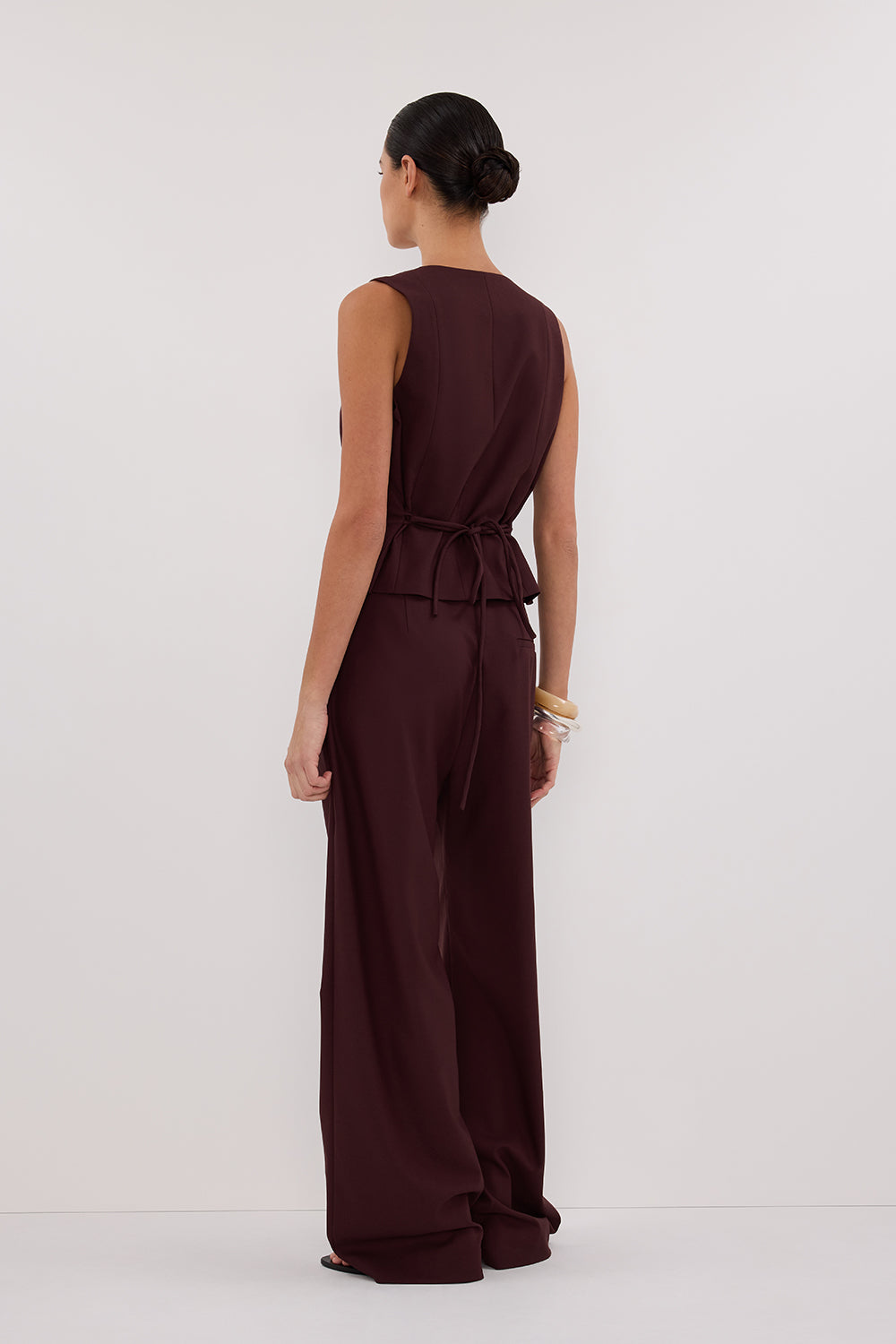 CAMILLA WALNUT ASYM TOP