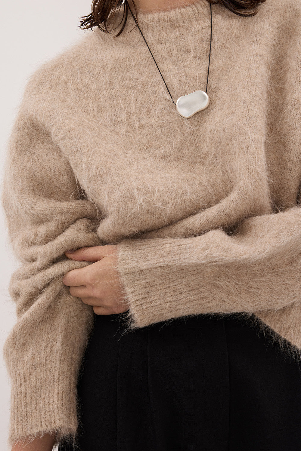 SALMA OAT TUCK SLEEVE JUMPER