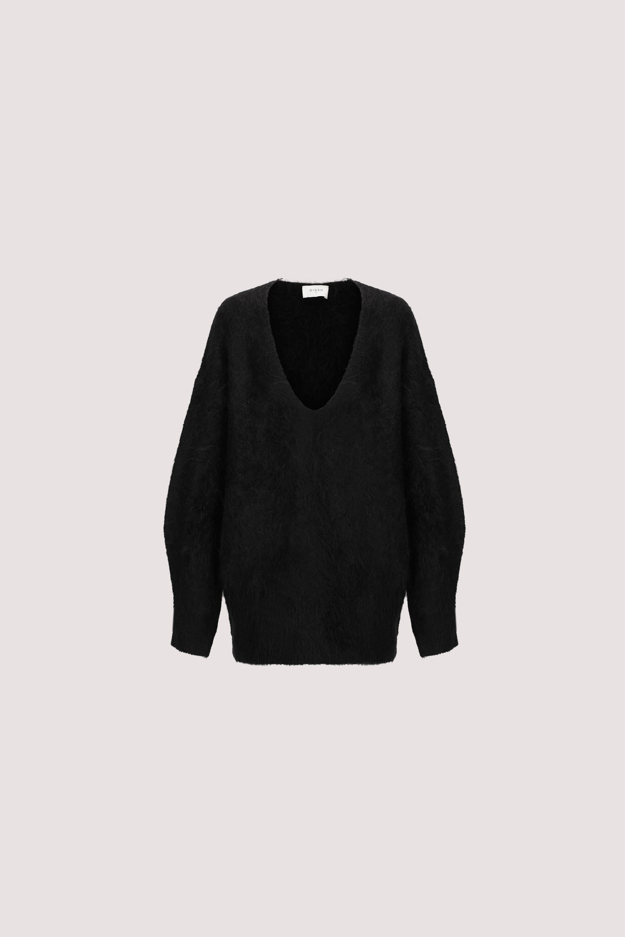 SALMA BLACK V NECK JUMPER