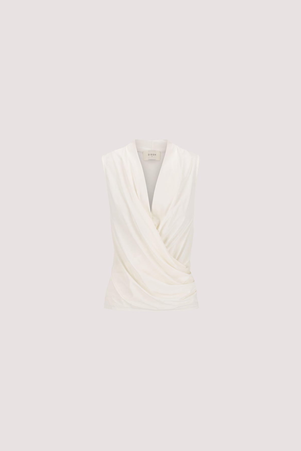 FELICITY OFF WHITE S/LESS WRAP TOP – DISSH