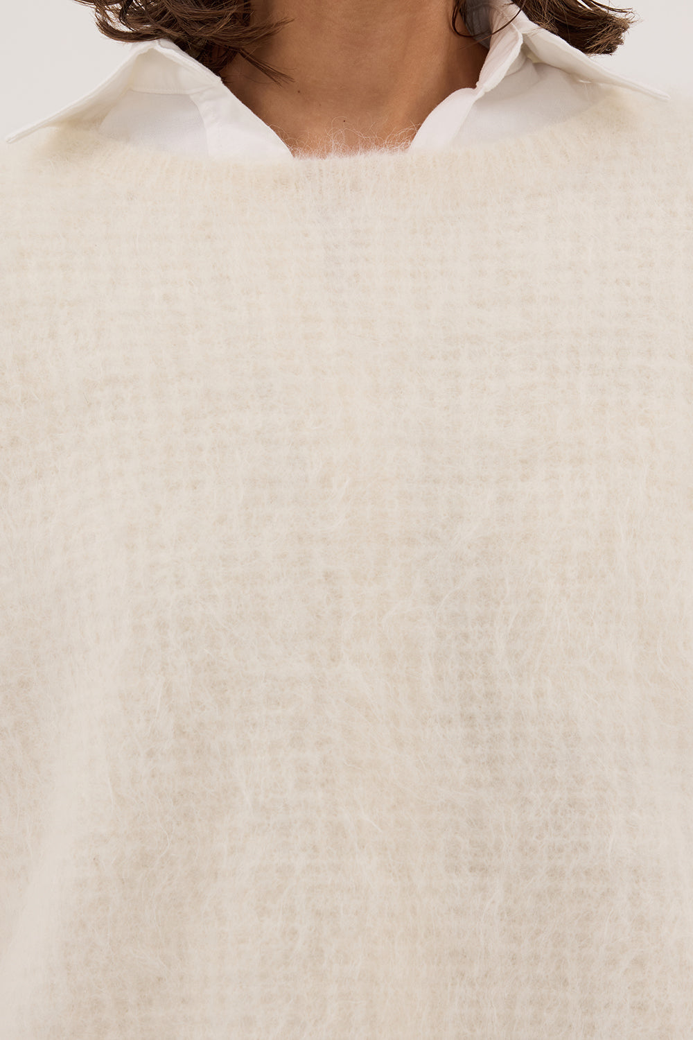 ALYSSA IVORY CREW NECK JUMPER