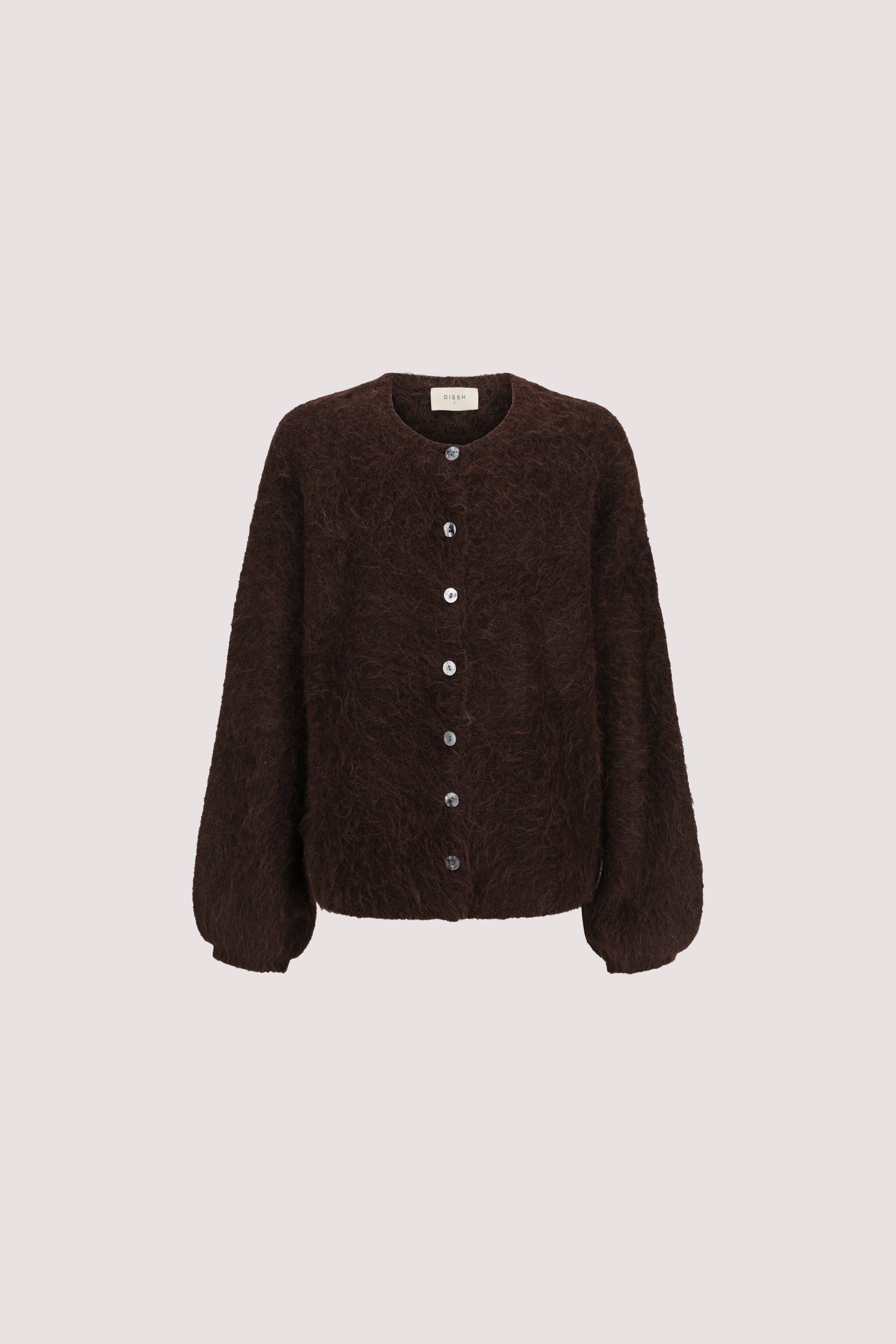 SALMA CHOC KNIT CARDIGAN – DISSH