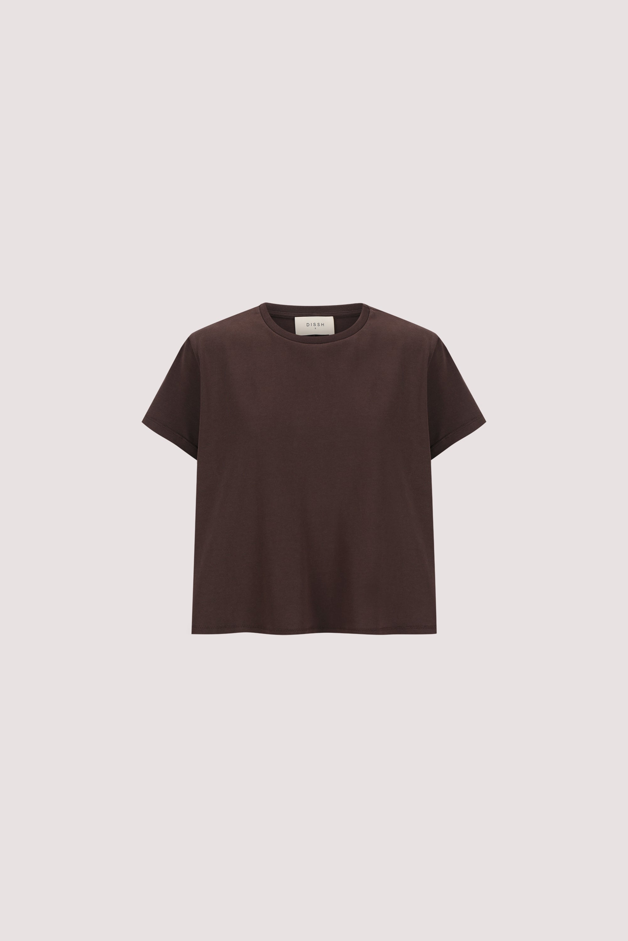 TATUM BITTER CHOC SHORT SLEEVE COTTON TEE