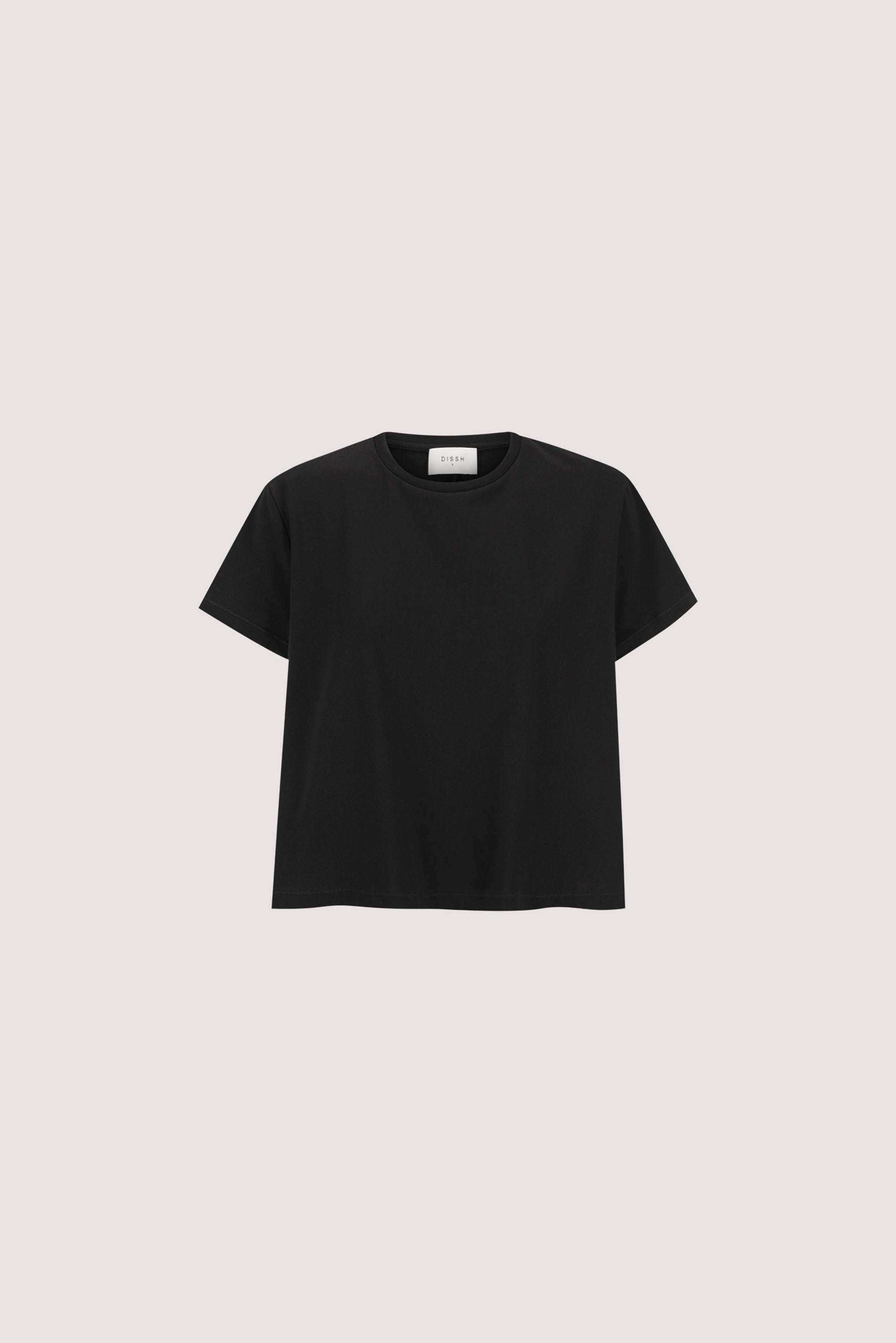 TATUM BLACK SHORT SLEEVE COTTON TEE
