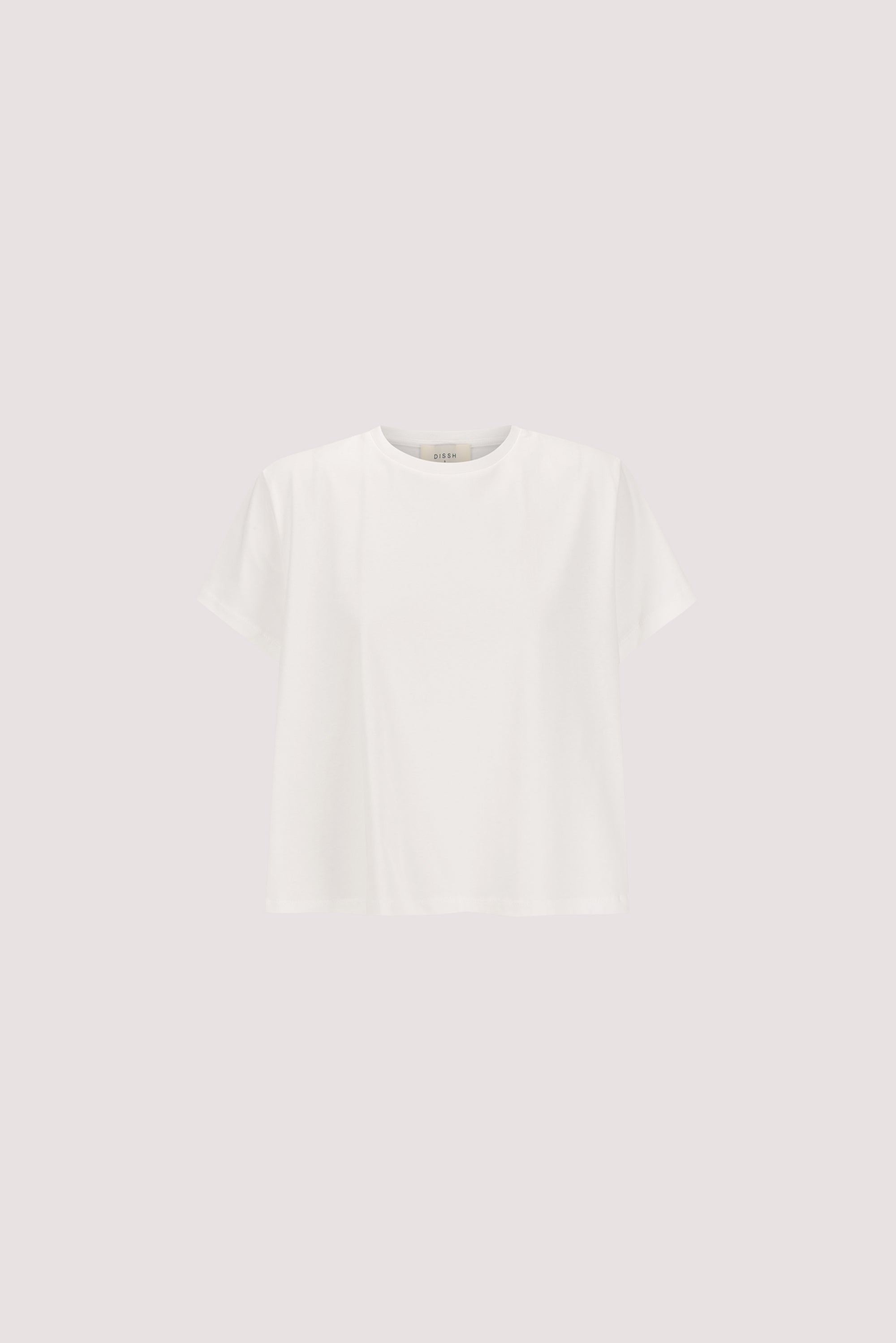 TATUM WHITE SHORT COTTON SLEEVE TEE