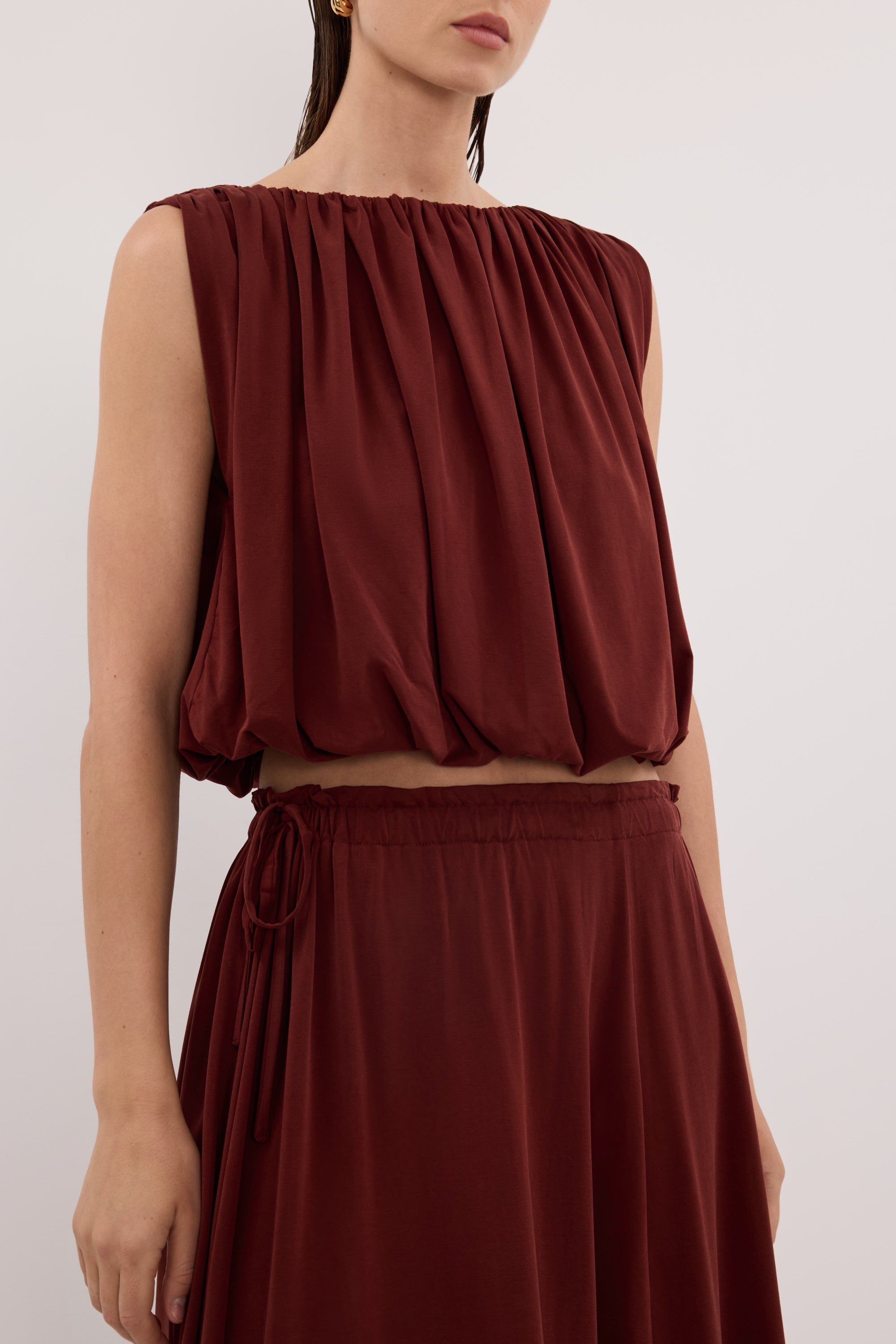 AVA SAHARA SLEEVELESS MODAL BLEND TOP