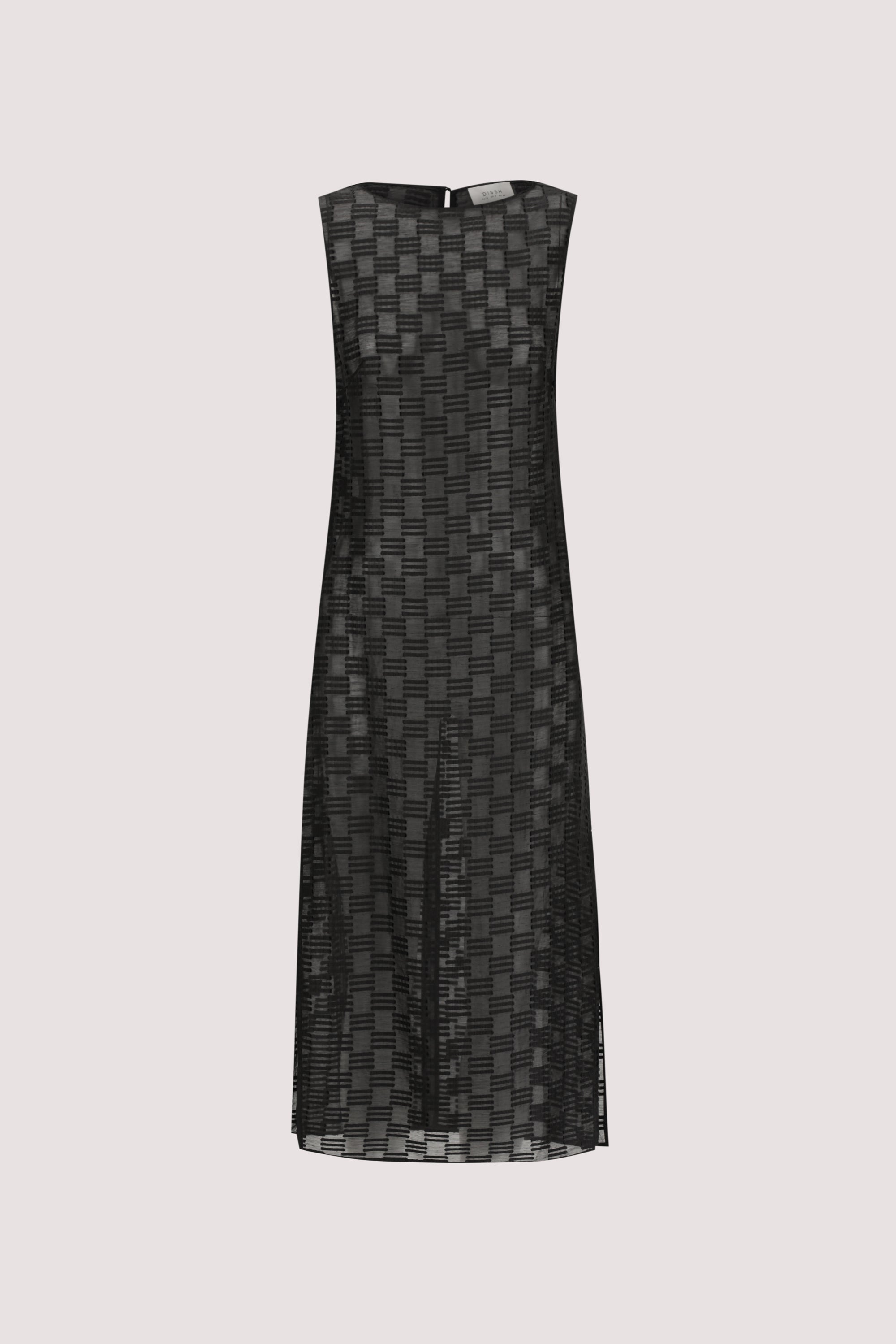 ELBA BLACK SHEER TUNIC TOP