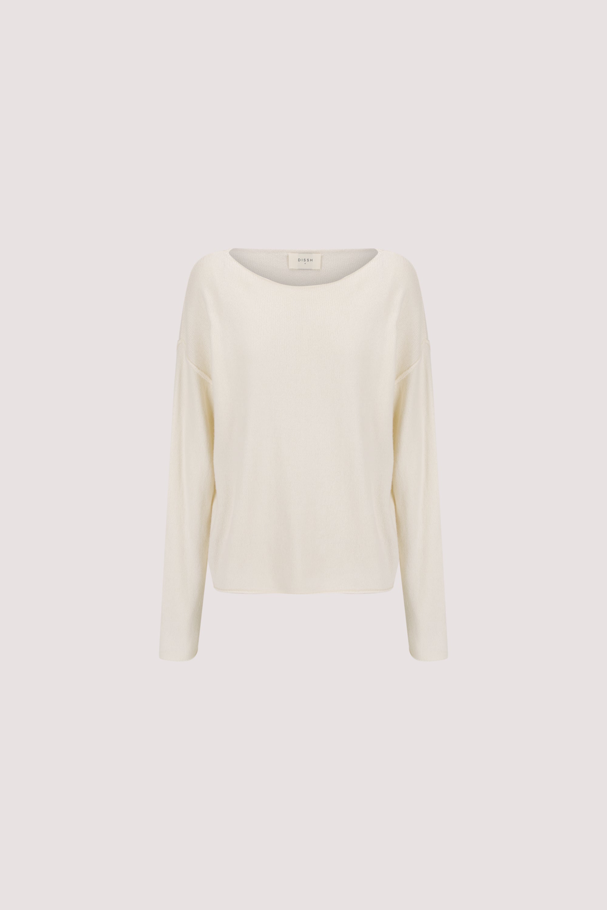 TESS IVORY BOATNECK KNIT JUMPER – DISSH