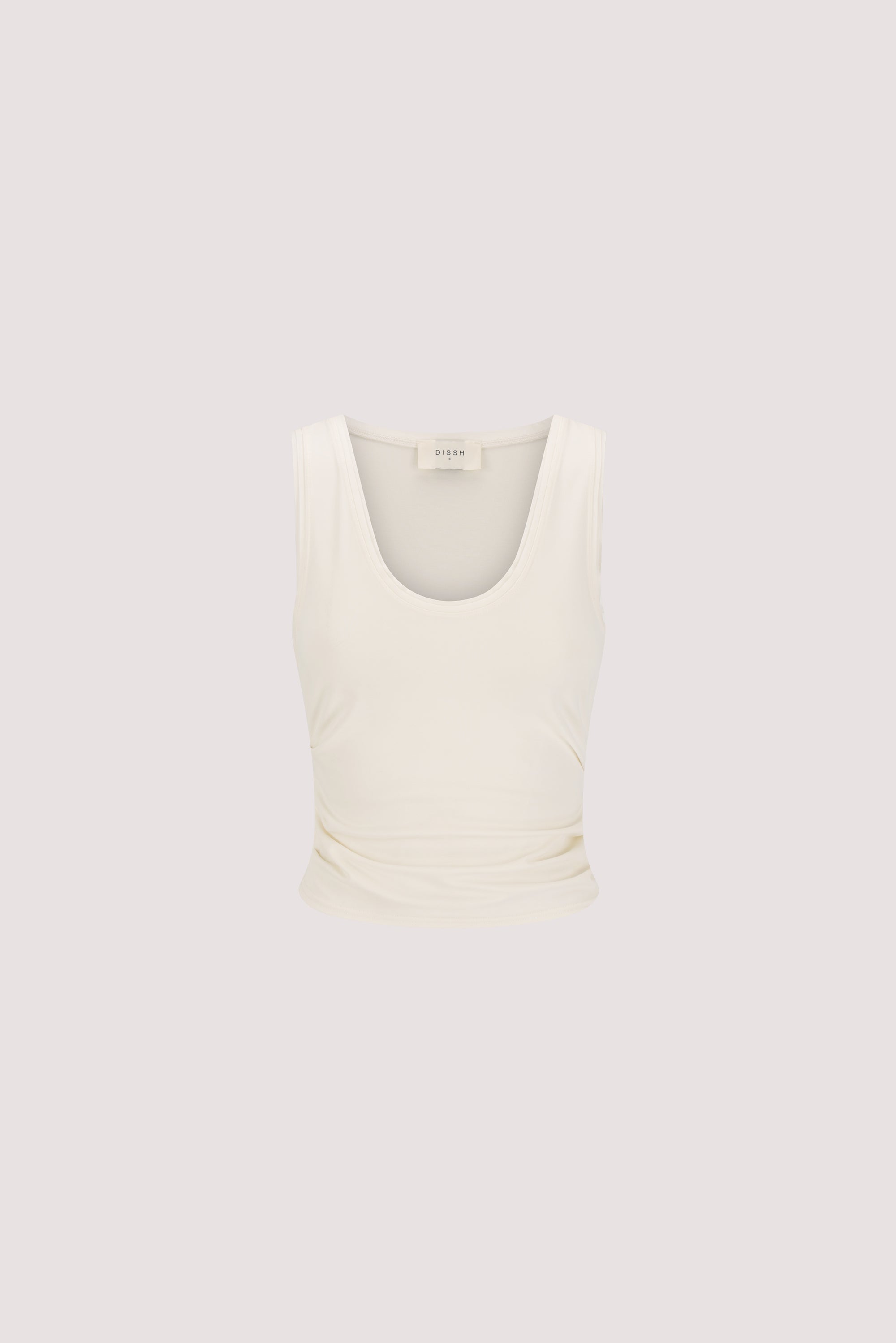 JULIE OFF WHITE MODAL BLEND SLEEVELESS TANK TOP