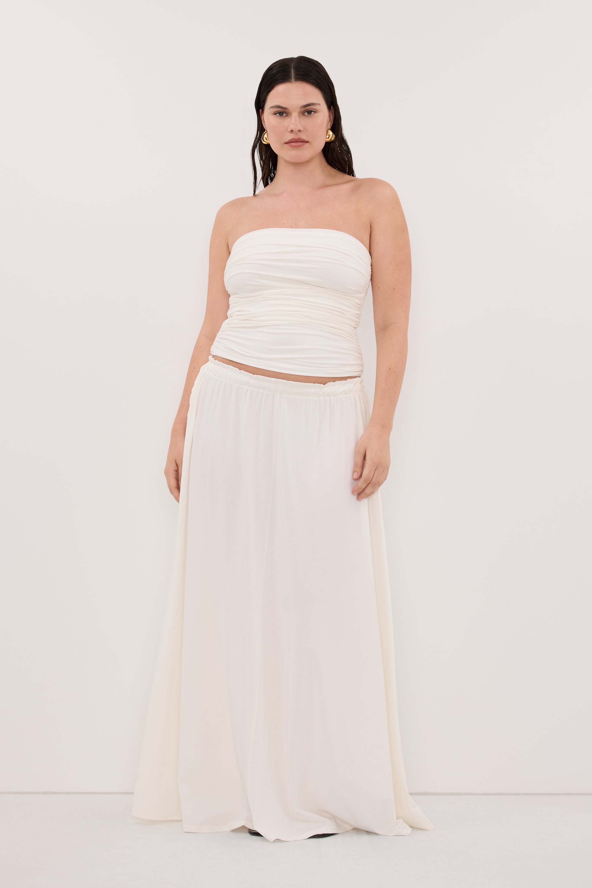 SHARI OFF WHITE BANDEAU TOP – DISSH