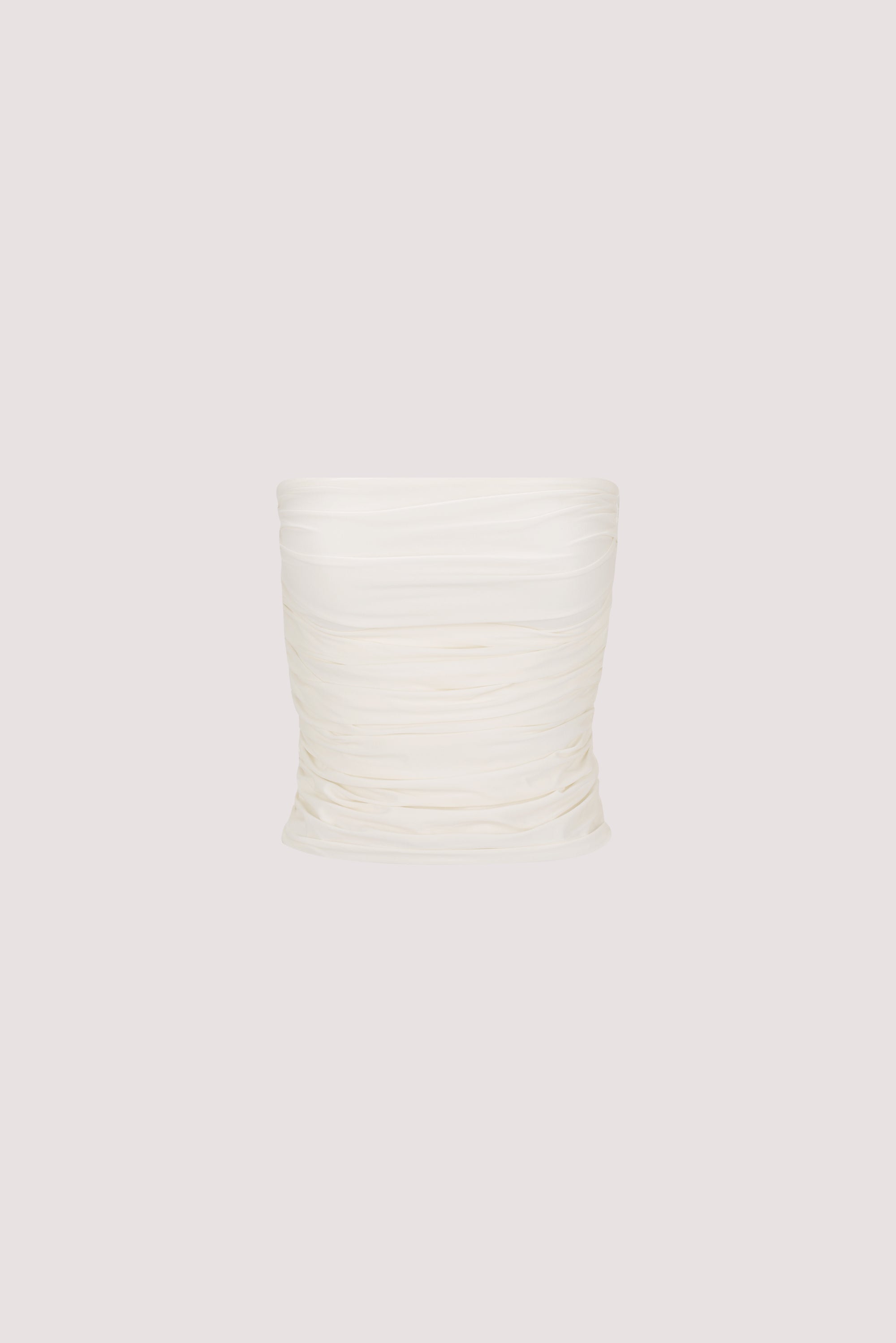 SHARI OFF WHITE STRAPLESS BANDEAU TOP