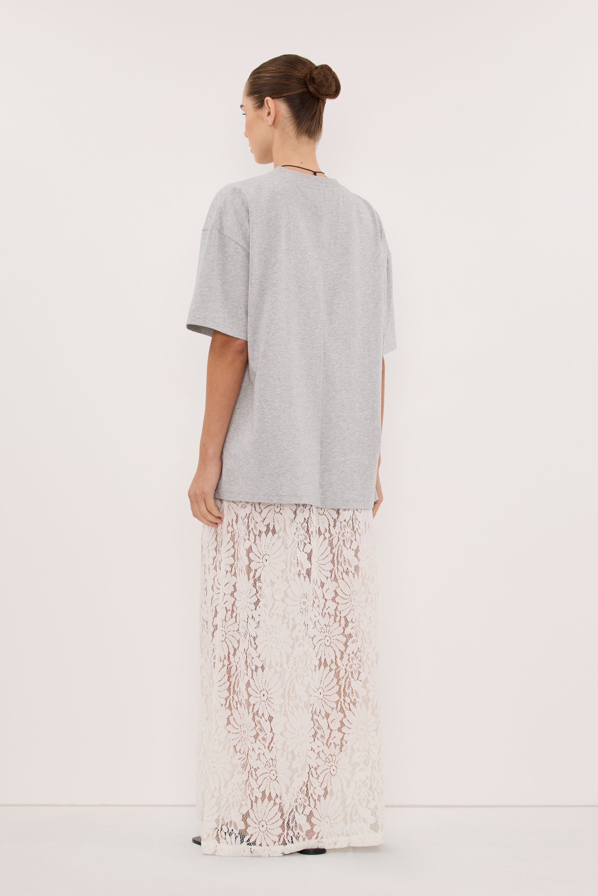TYRA SILVER MARLE BOYFRIEND TEE