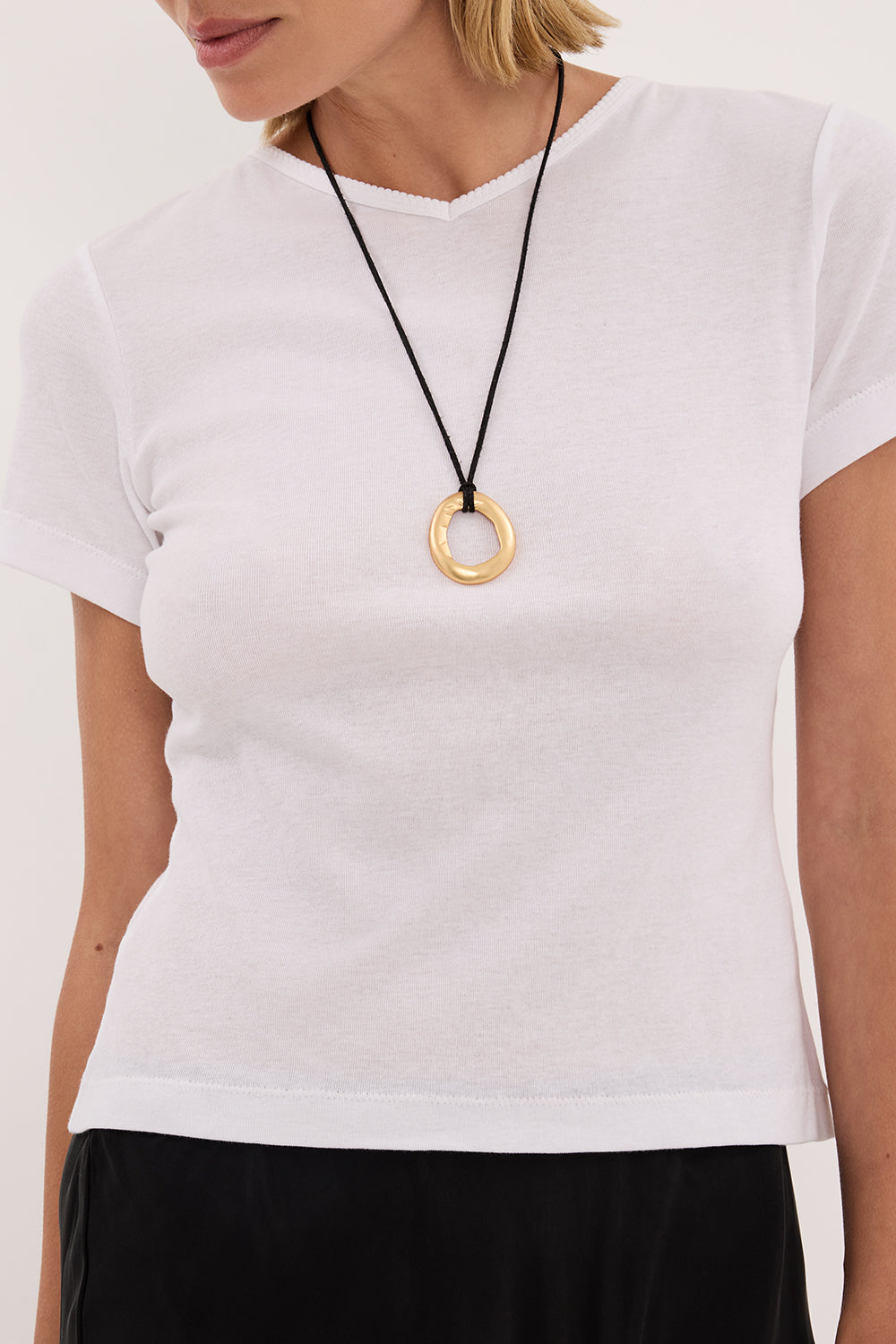 SLOANE WHITE KNIT BABY TEE