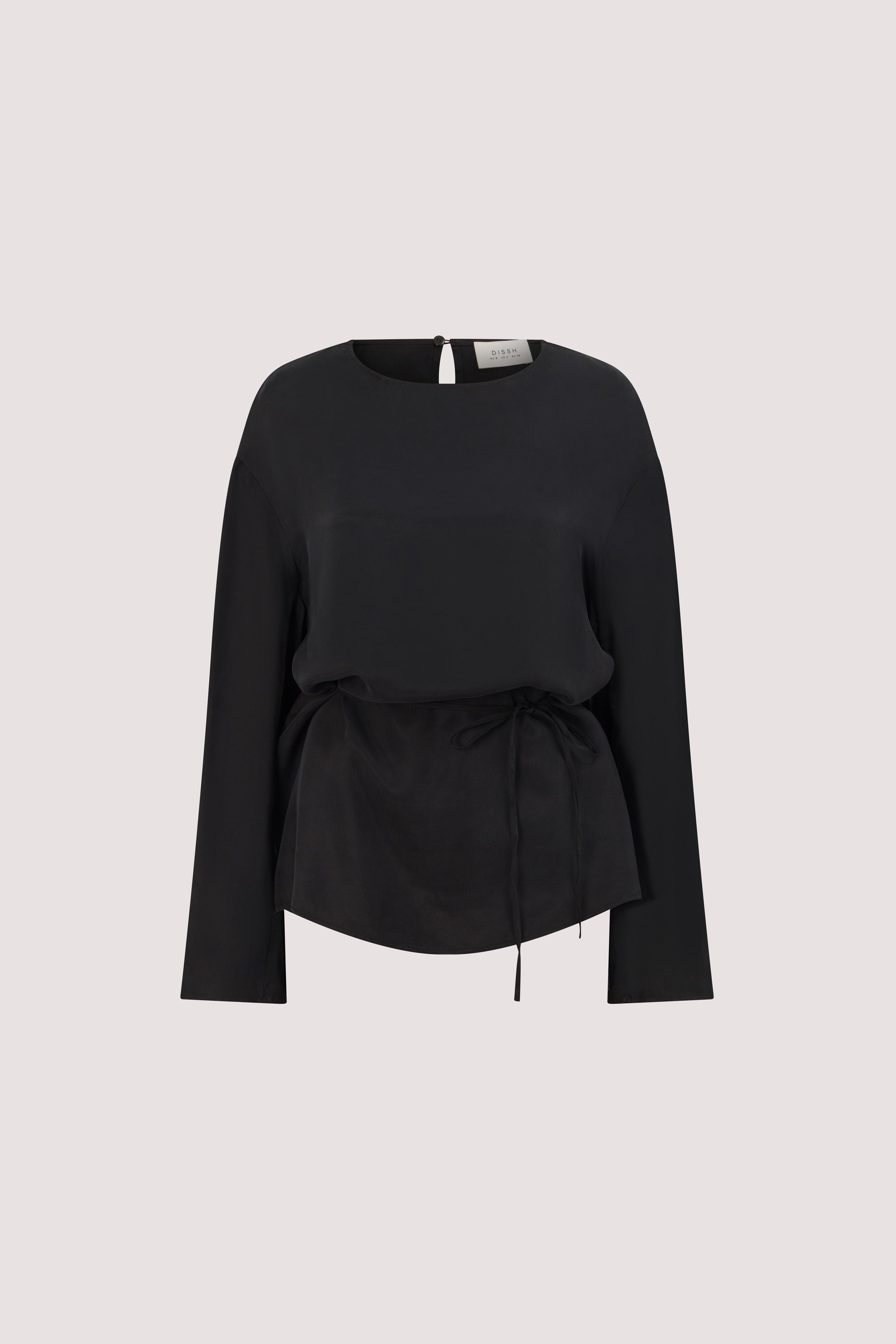 MYLAH BLACK CUPRO COCOON TOP