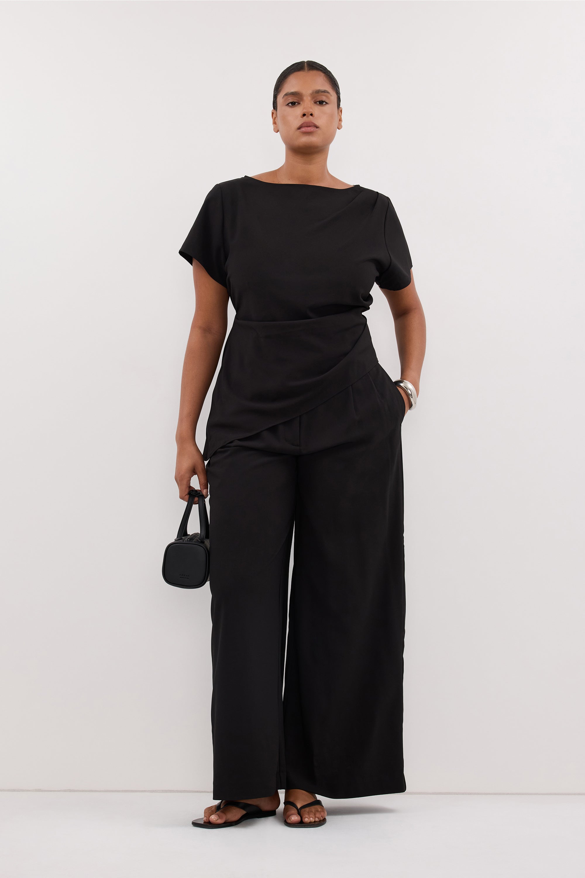 PARKER BLACK ASYM TOP