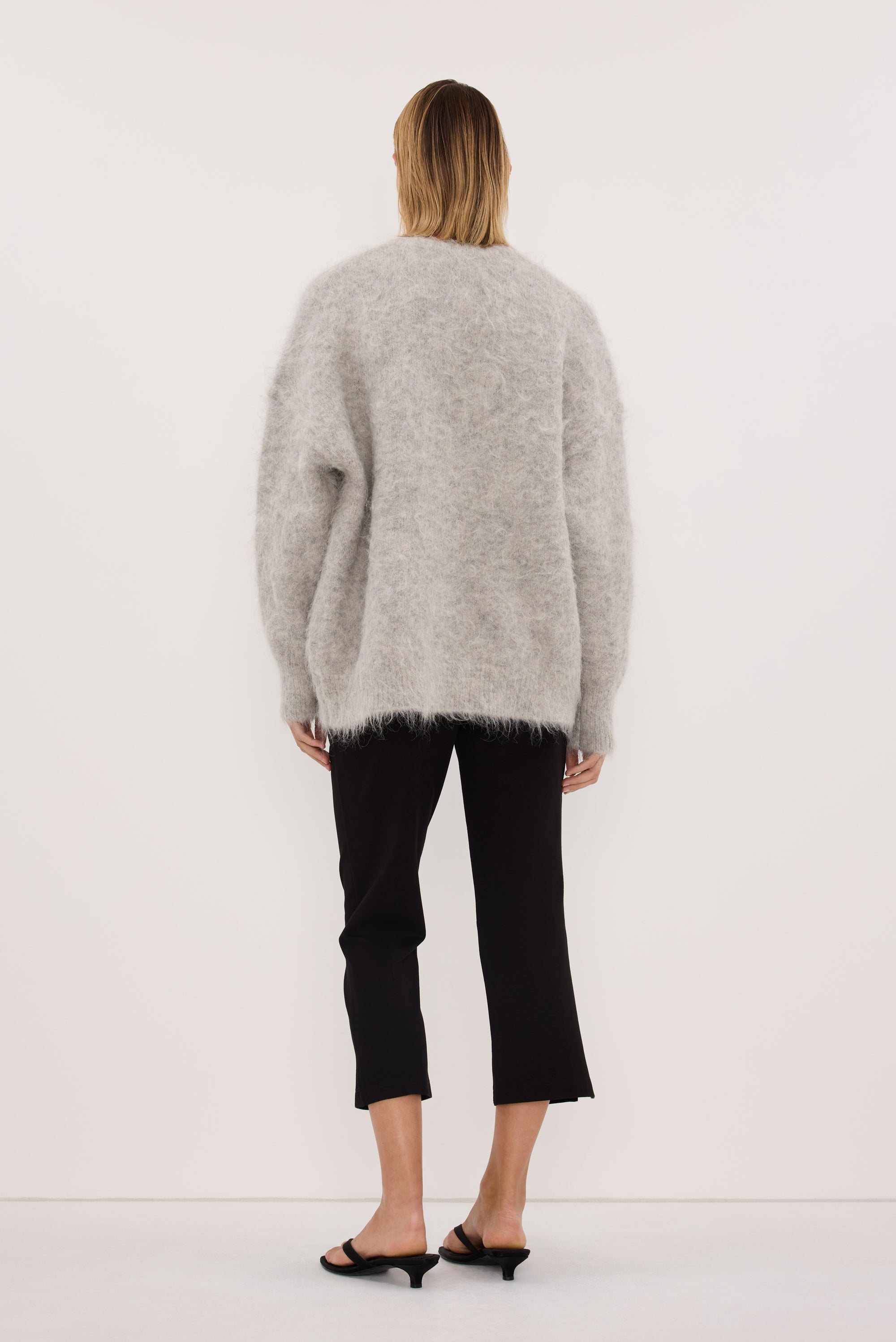 SALMA SILVER LONGLINE CARDIGAN