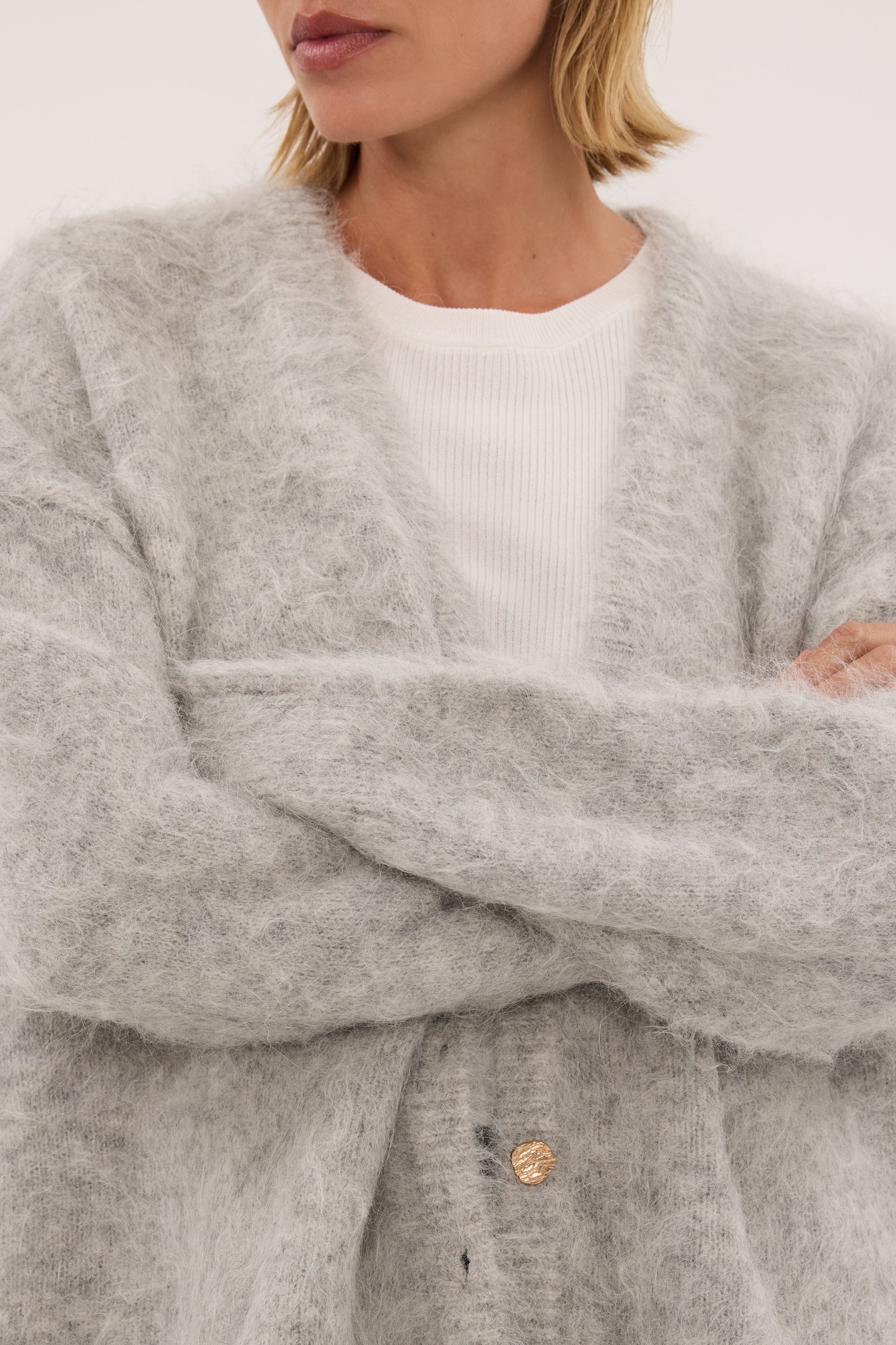 SALMA SILVER LONGLINE CARDIGAN