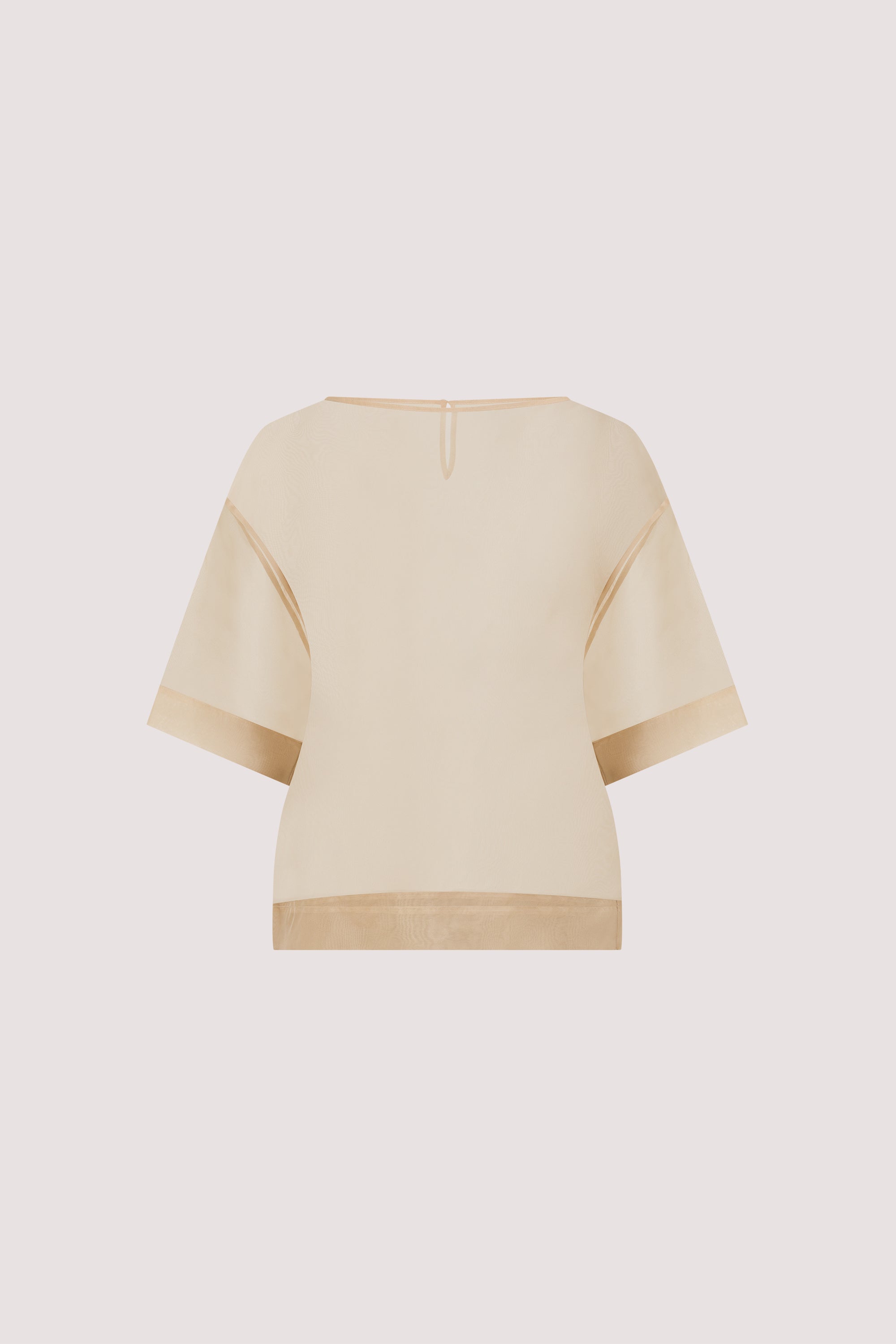 SIAN GOLD SILK ORGANZA TEE