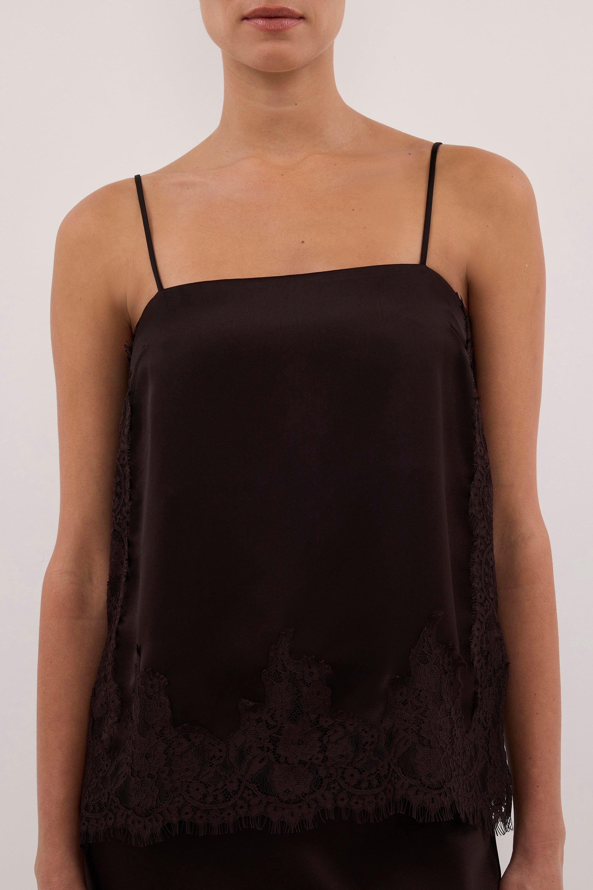 SELENE ESPRESSO SATIN CAMI 