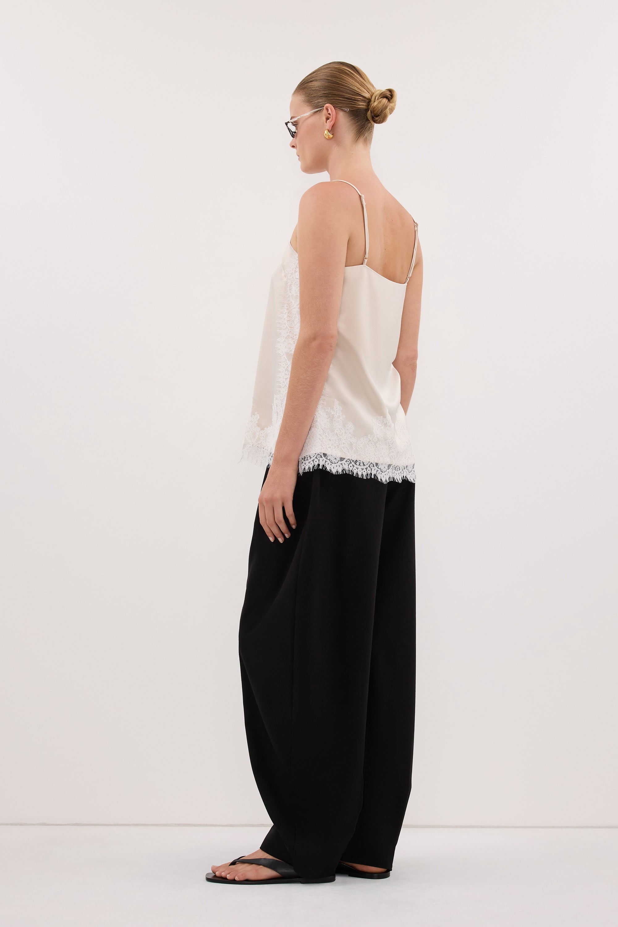 SELENE OYSTER SATIN CAMI 