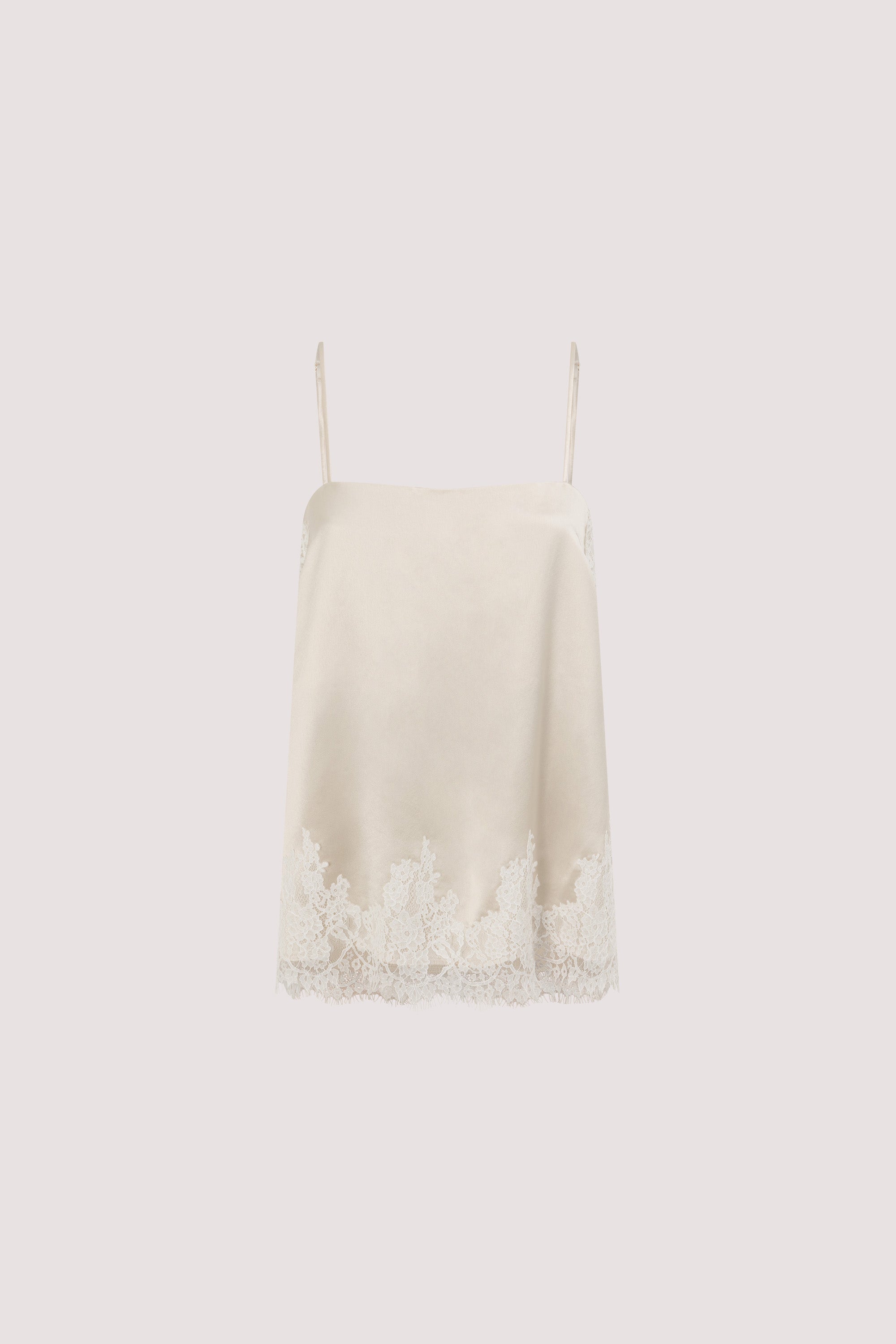 SELENE OYSTER SATIN CAMI 