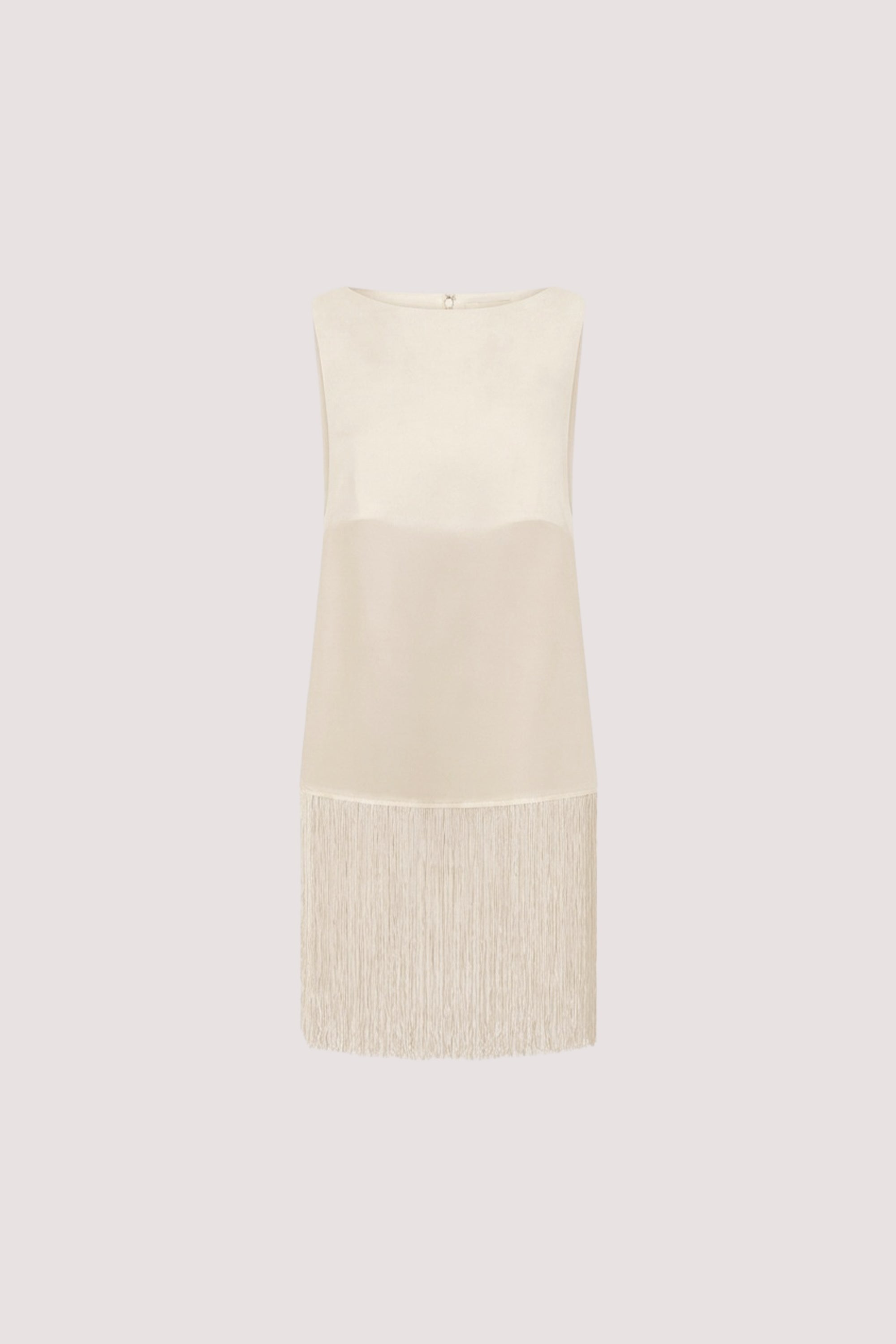 FIORA STRAW CUPRO FRINGE TOP - PRE ORDER