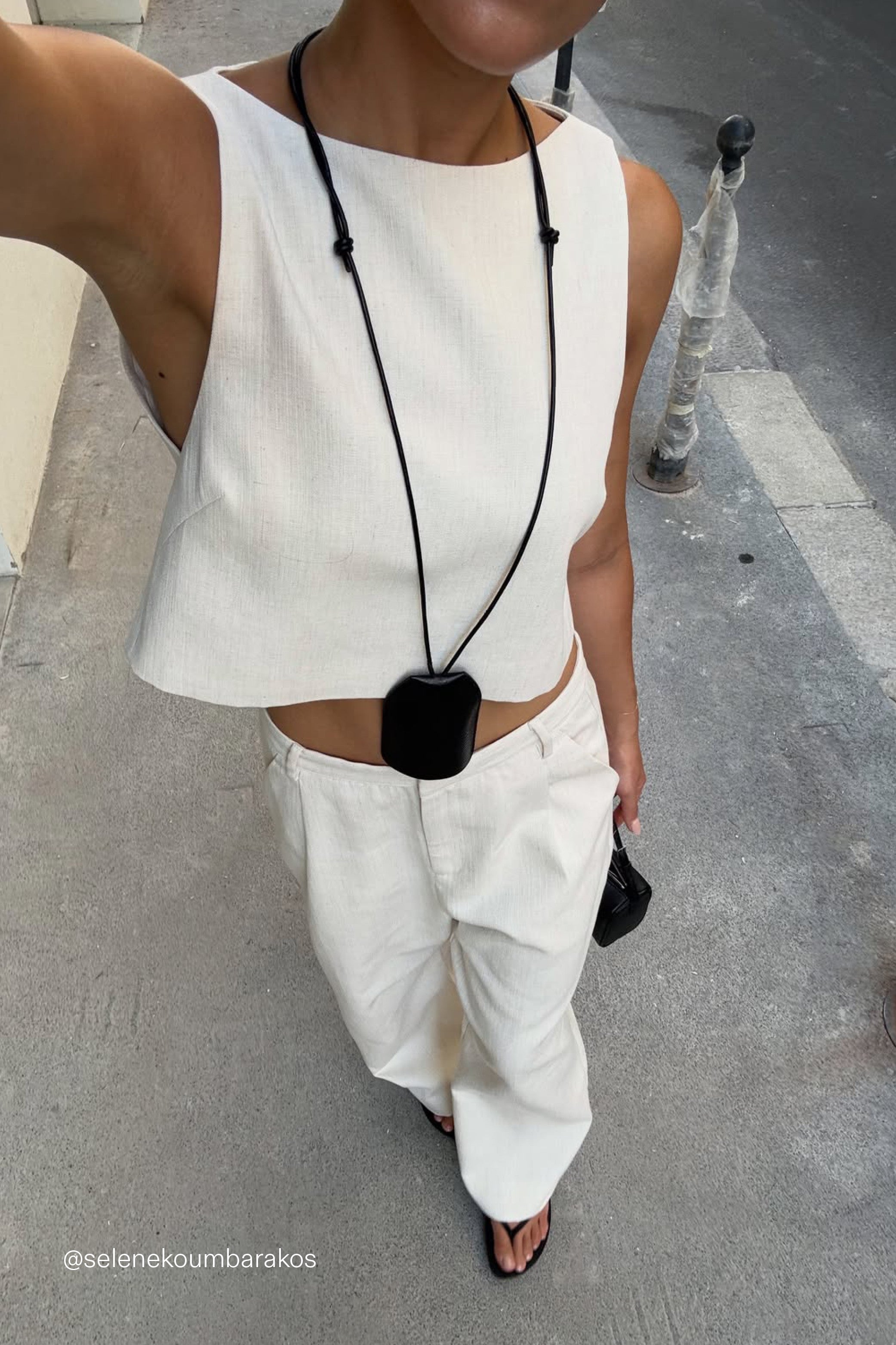 ROSALIE CREAM MARLE SHELL TOP