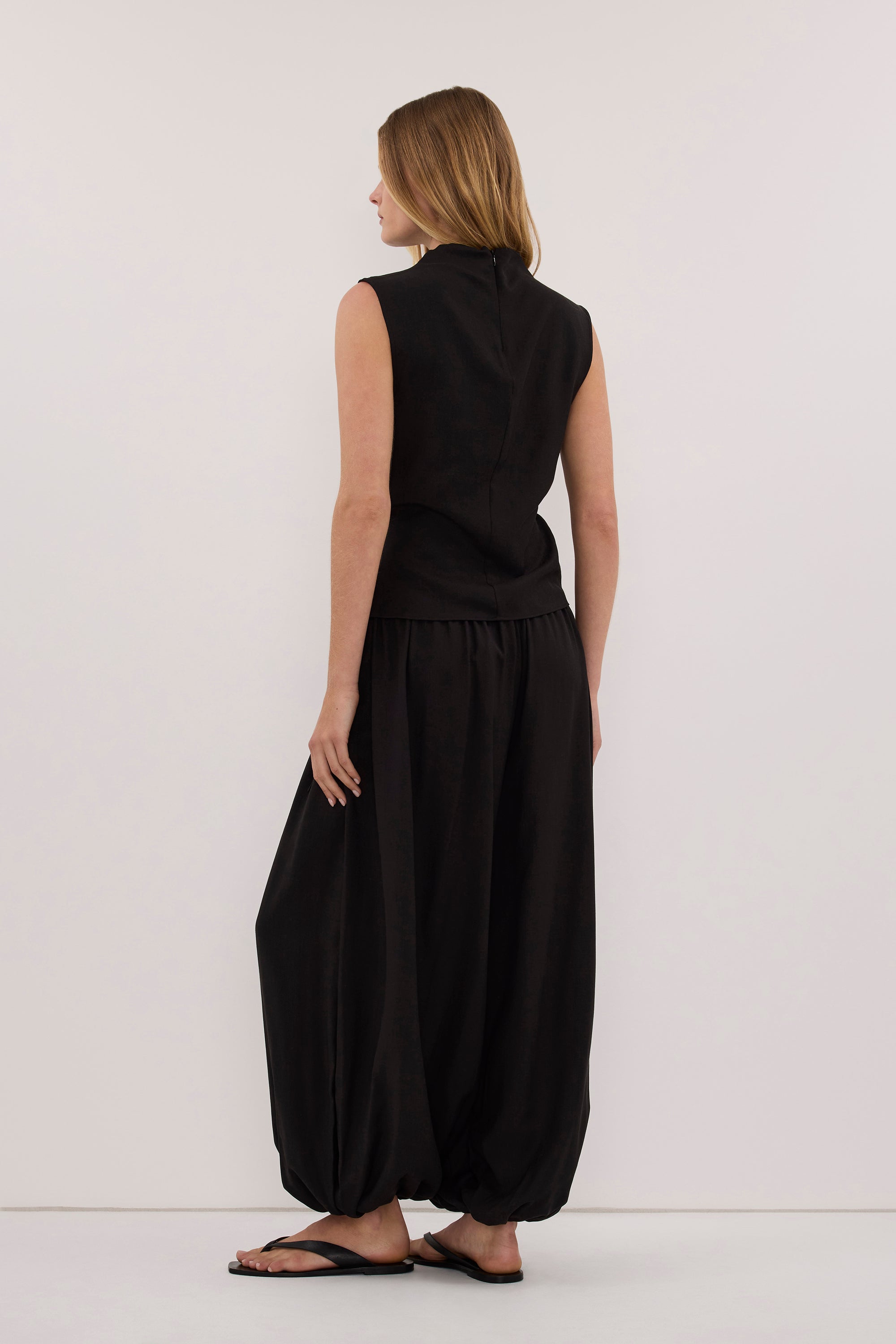 CALIA BLACK TIE TOP