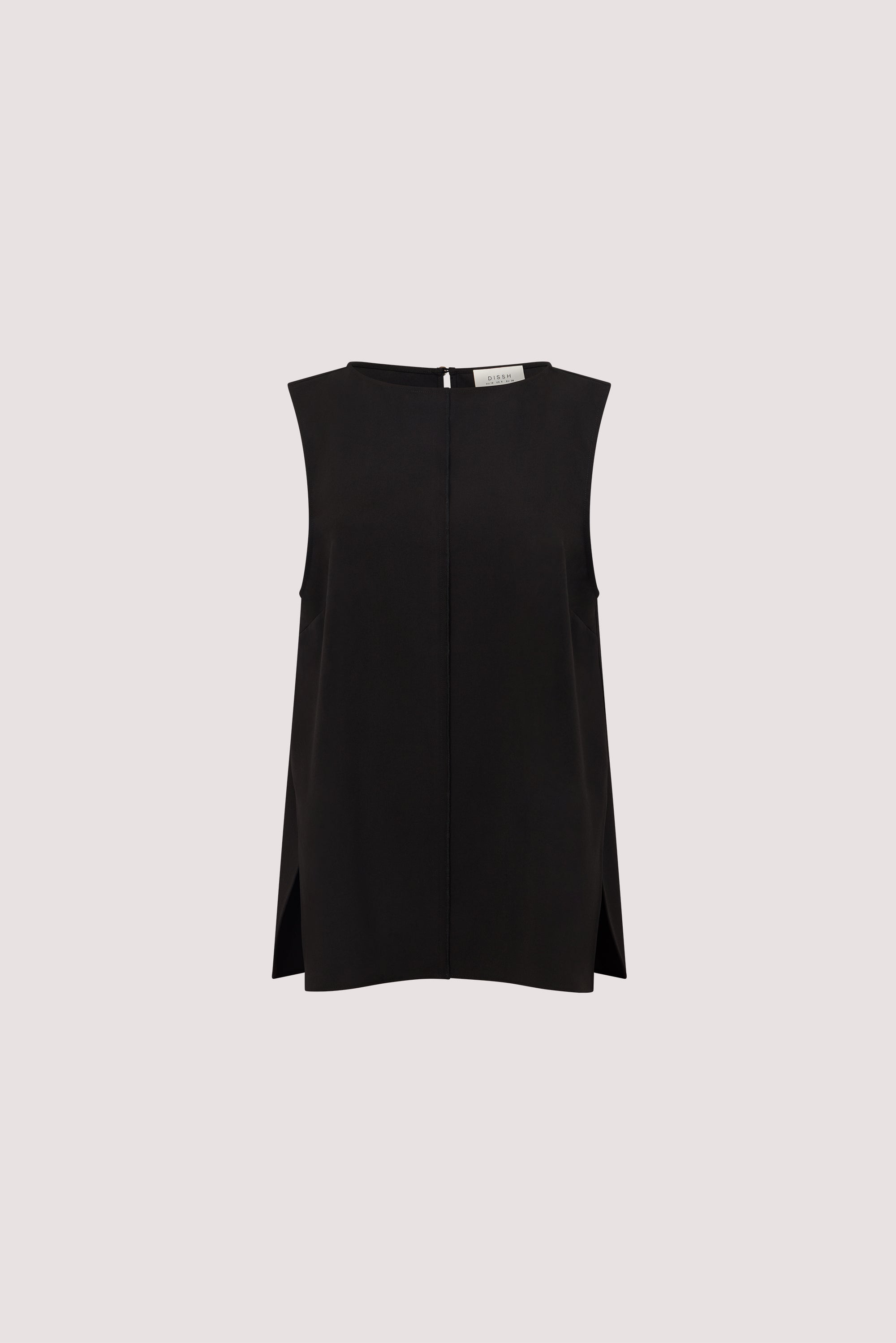 PARKER BLACK BOAT NECK TUNIC TOP