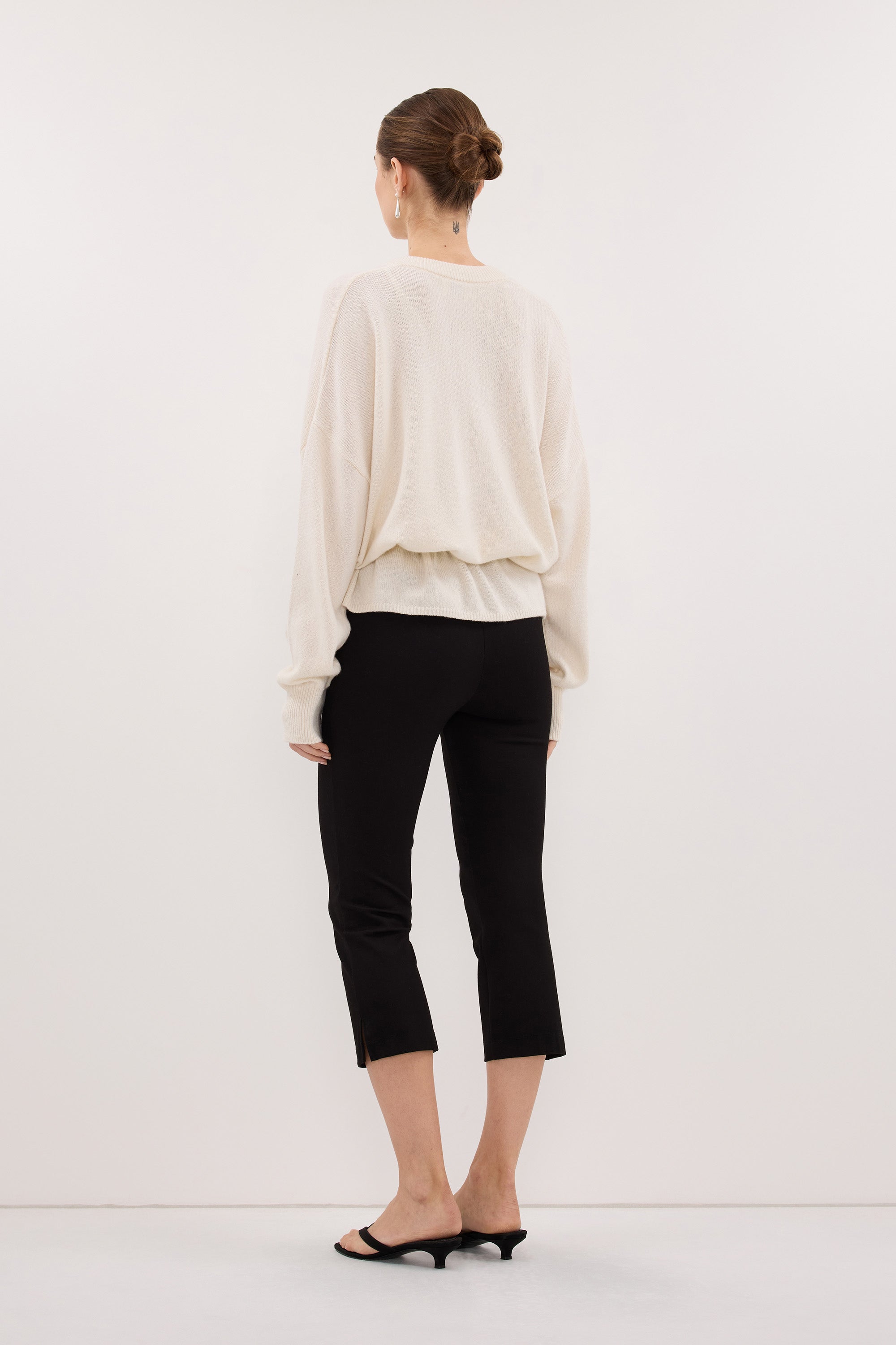 SAILOR IVORY BELTED CARDIGAN