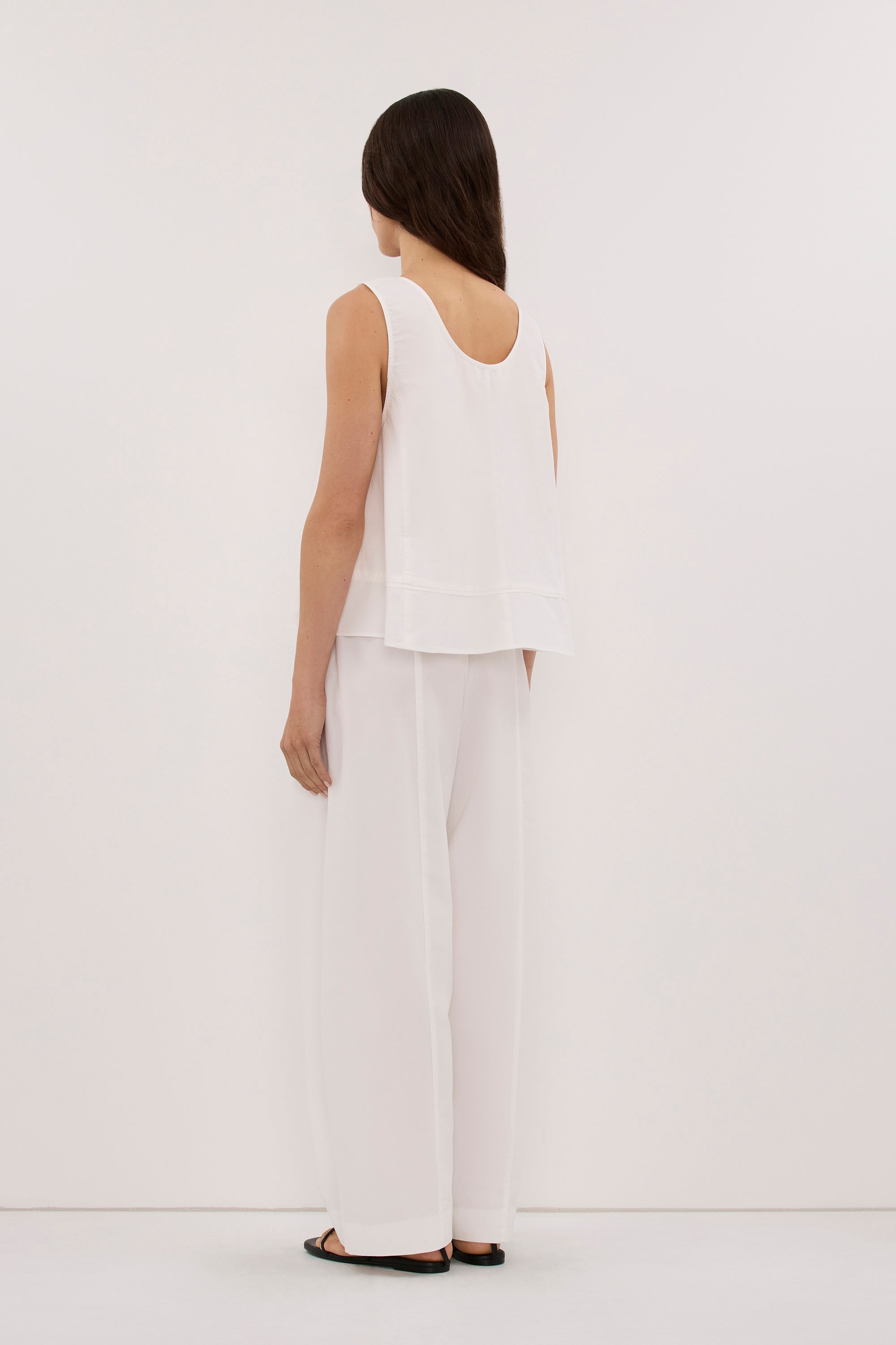 NELLIE WHITE COTTON TOP