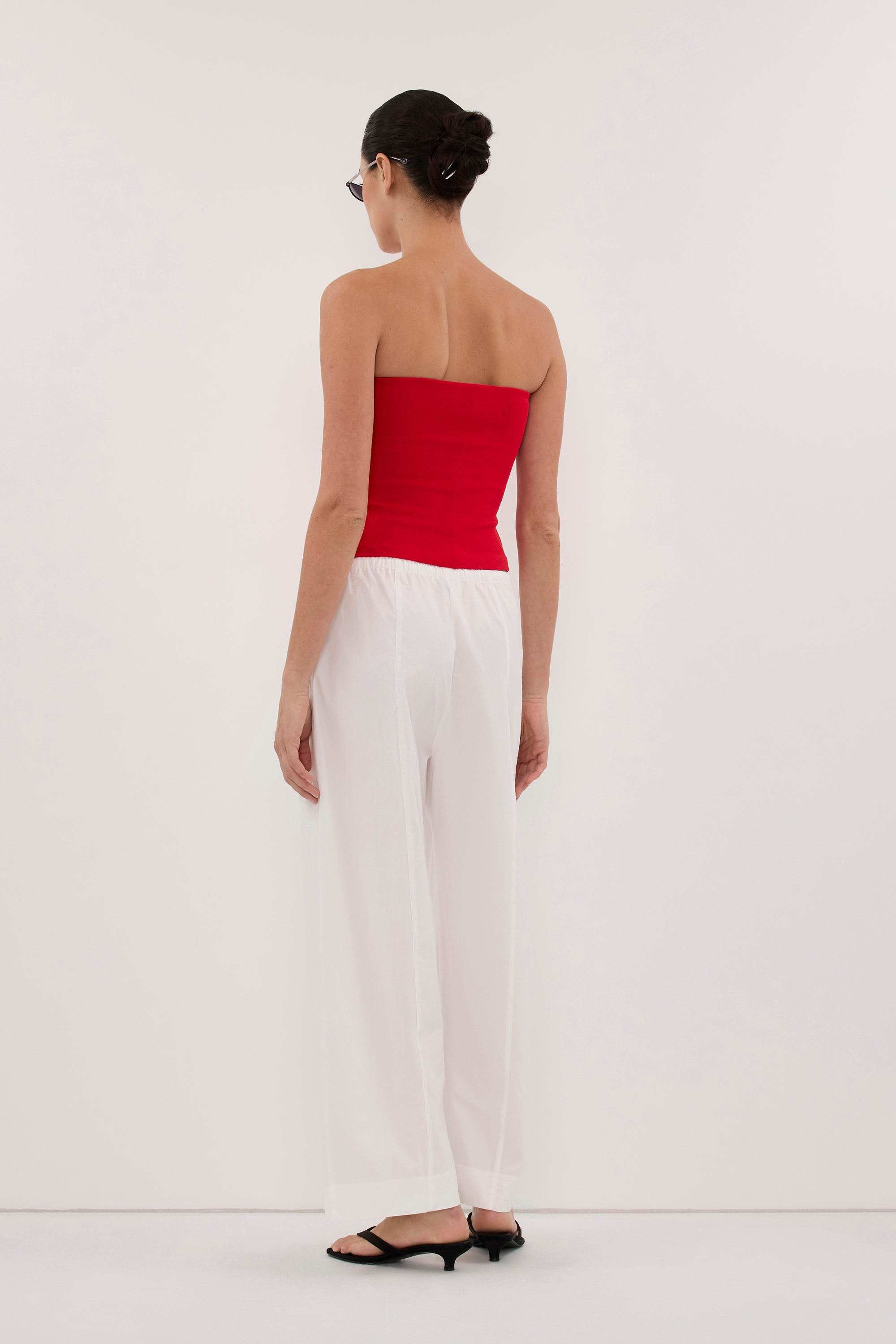 AVEN RED BANDEAU TOP