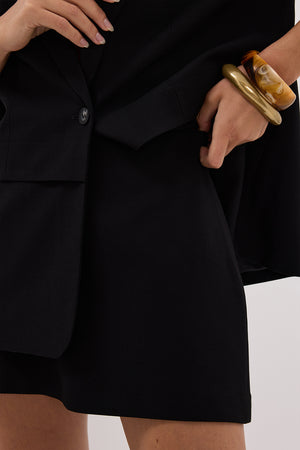 RITA BLACK SHORT SLEEVE BLAZER