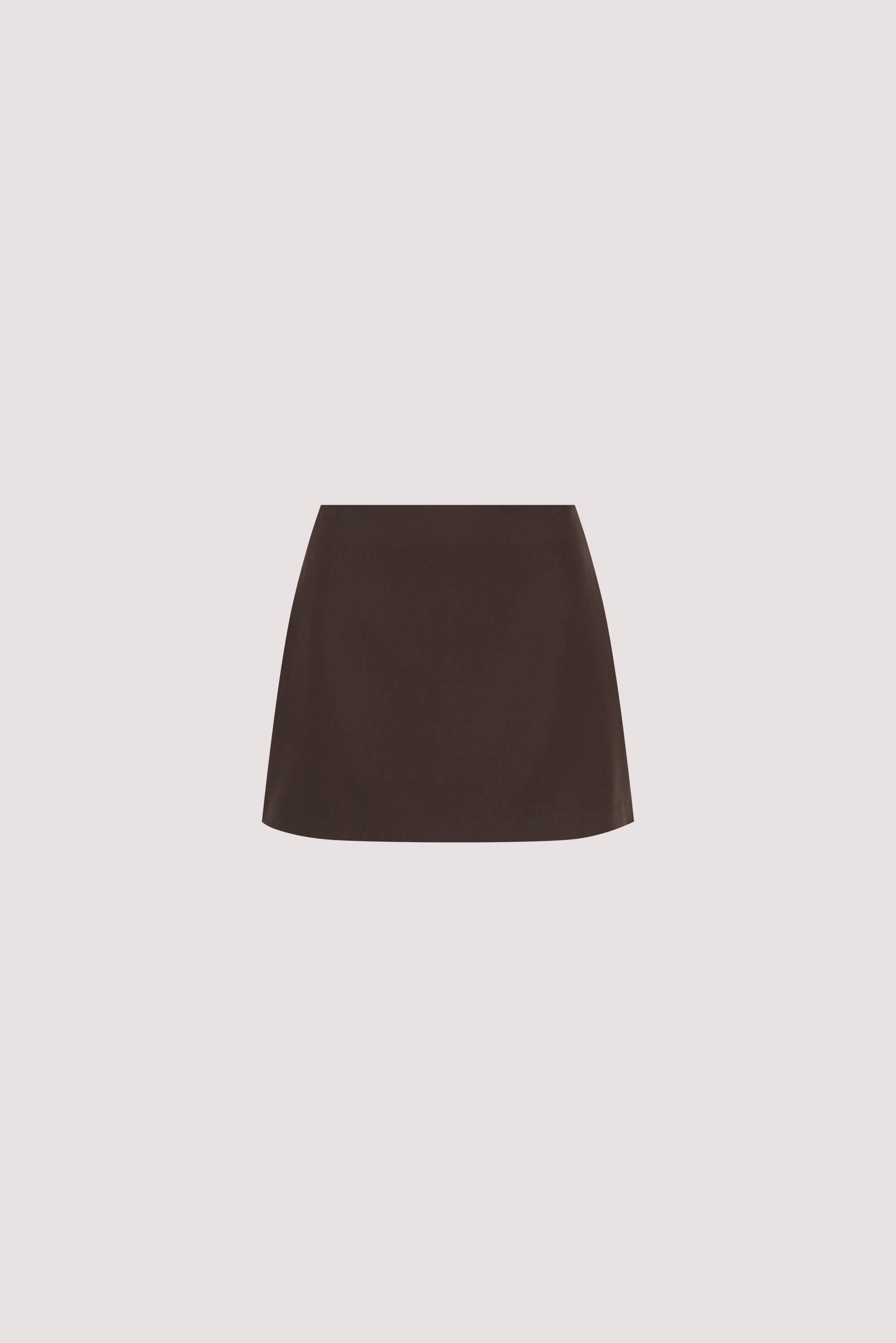 SOHO BITTER CHOC TAILORED SKORT