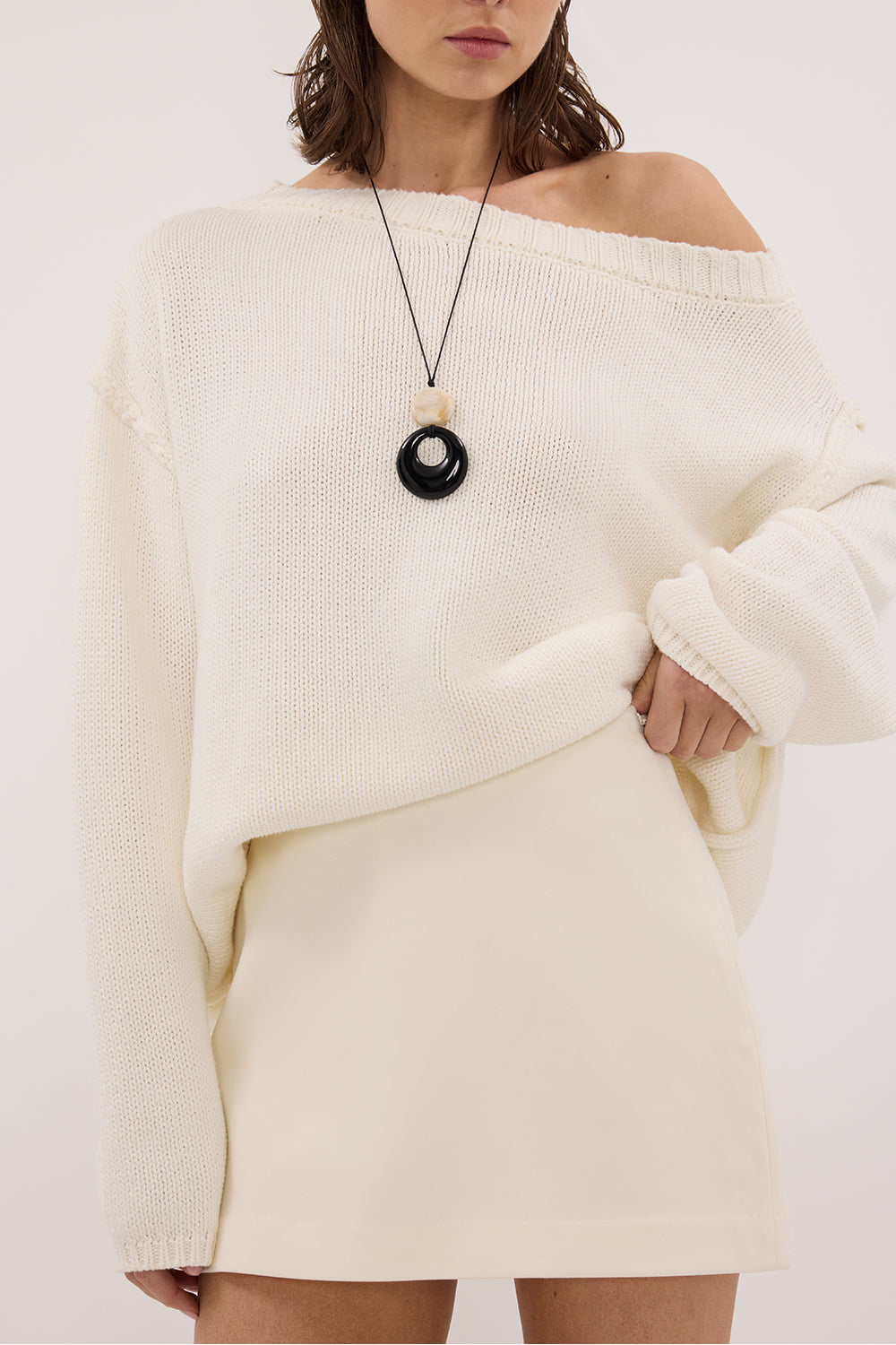 SOHO CREAM TAILORED SKORT