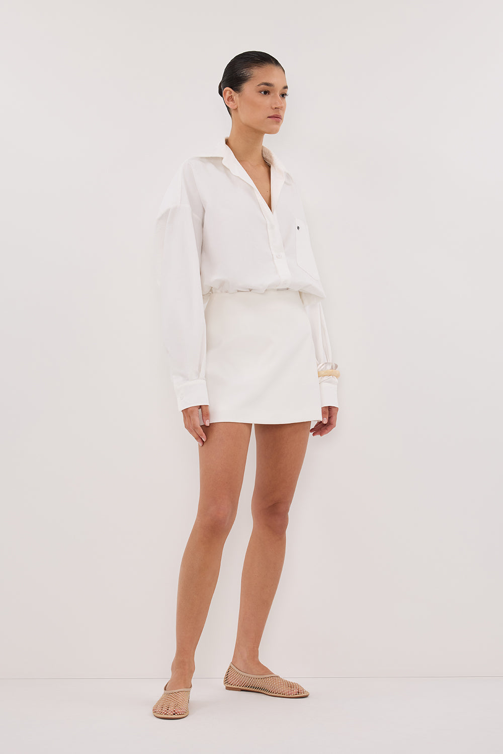 SOHO WHITE TAILORED SKORT